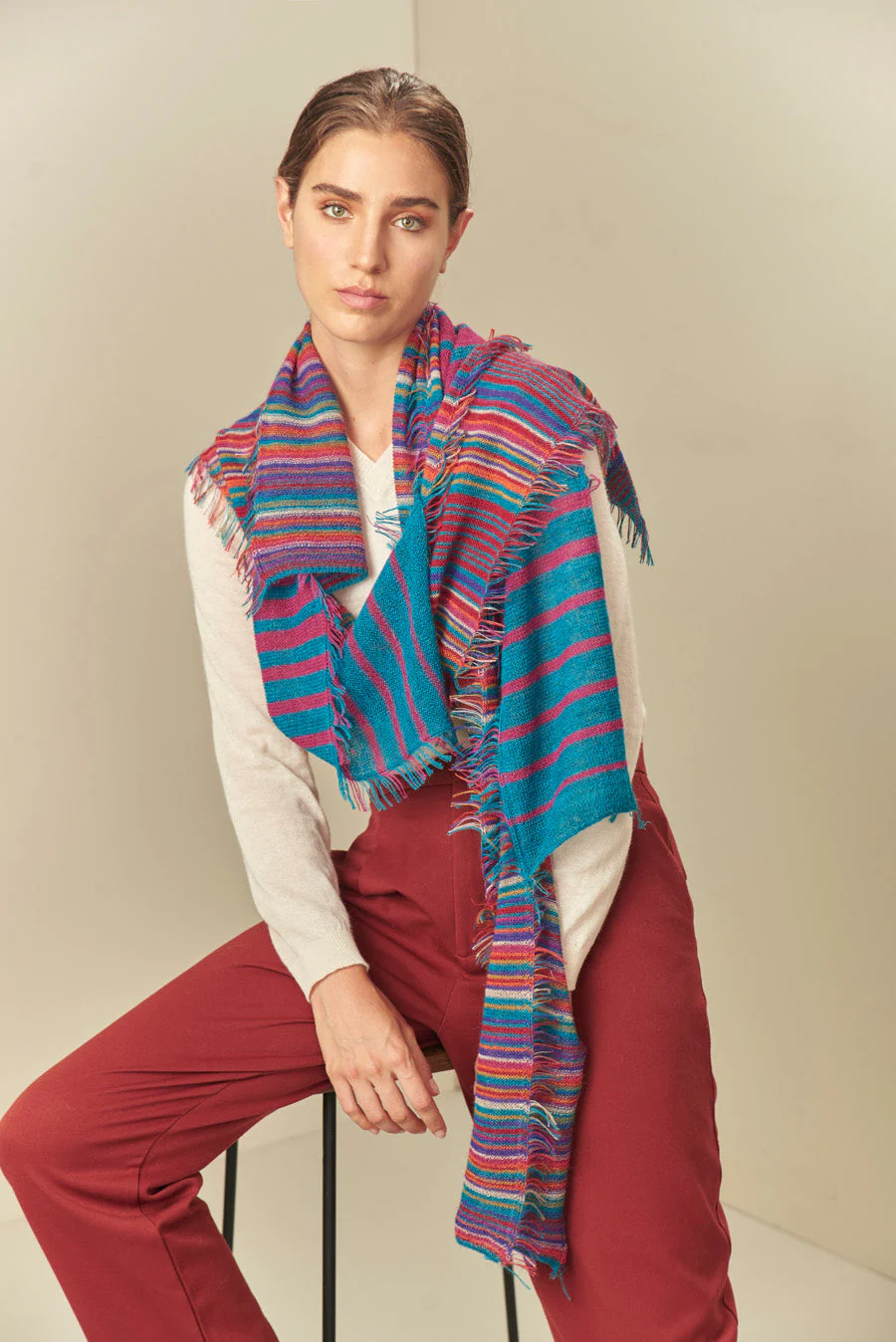 Upi Scarf Baby Alpaca Color Diesel