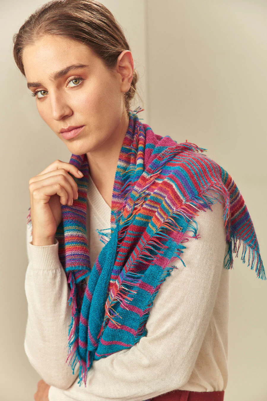 Upi Scarf Baby Alpaca Color Diesel - Image 2
