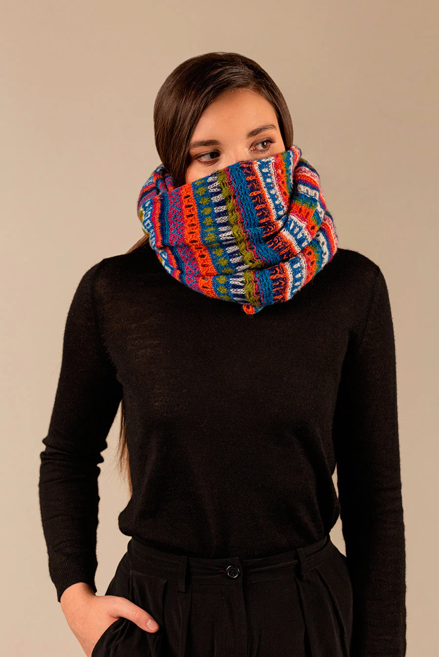 Uturunku Scarf Baby Alpaca Color Multi