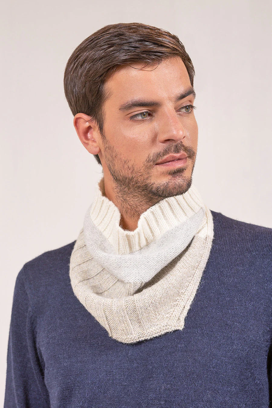 Valparaiso Scarf Baby Alpaca Color Ecru - Image 5