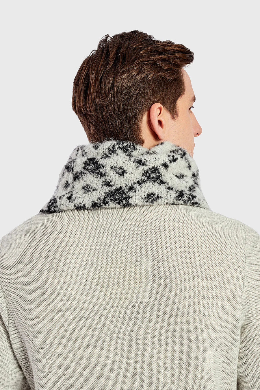 Warmi Neck Scarf Alpaca Color B&W - Image 4