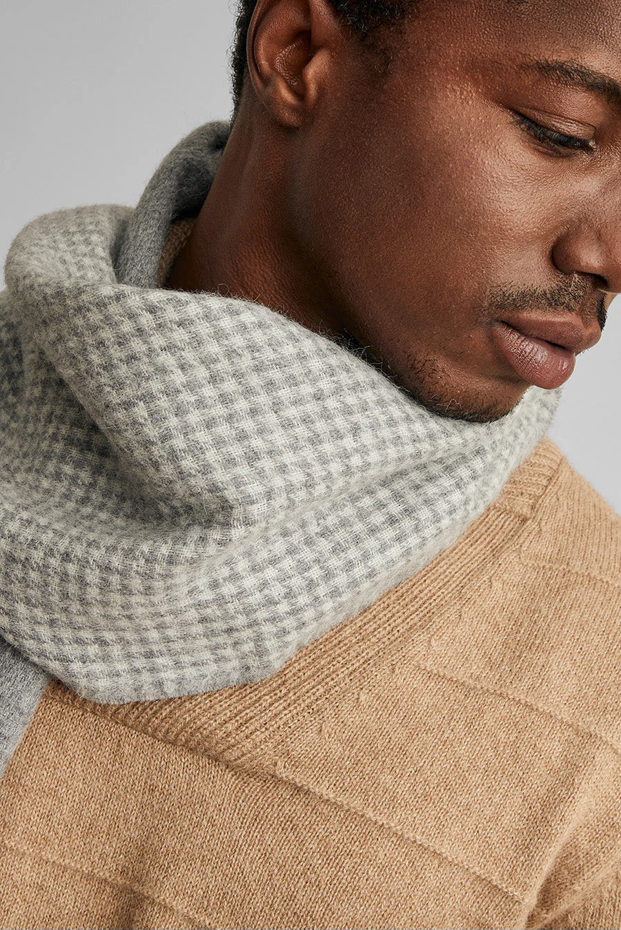 Was Scarf Baby Alpaca Color Grey - Image 5