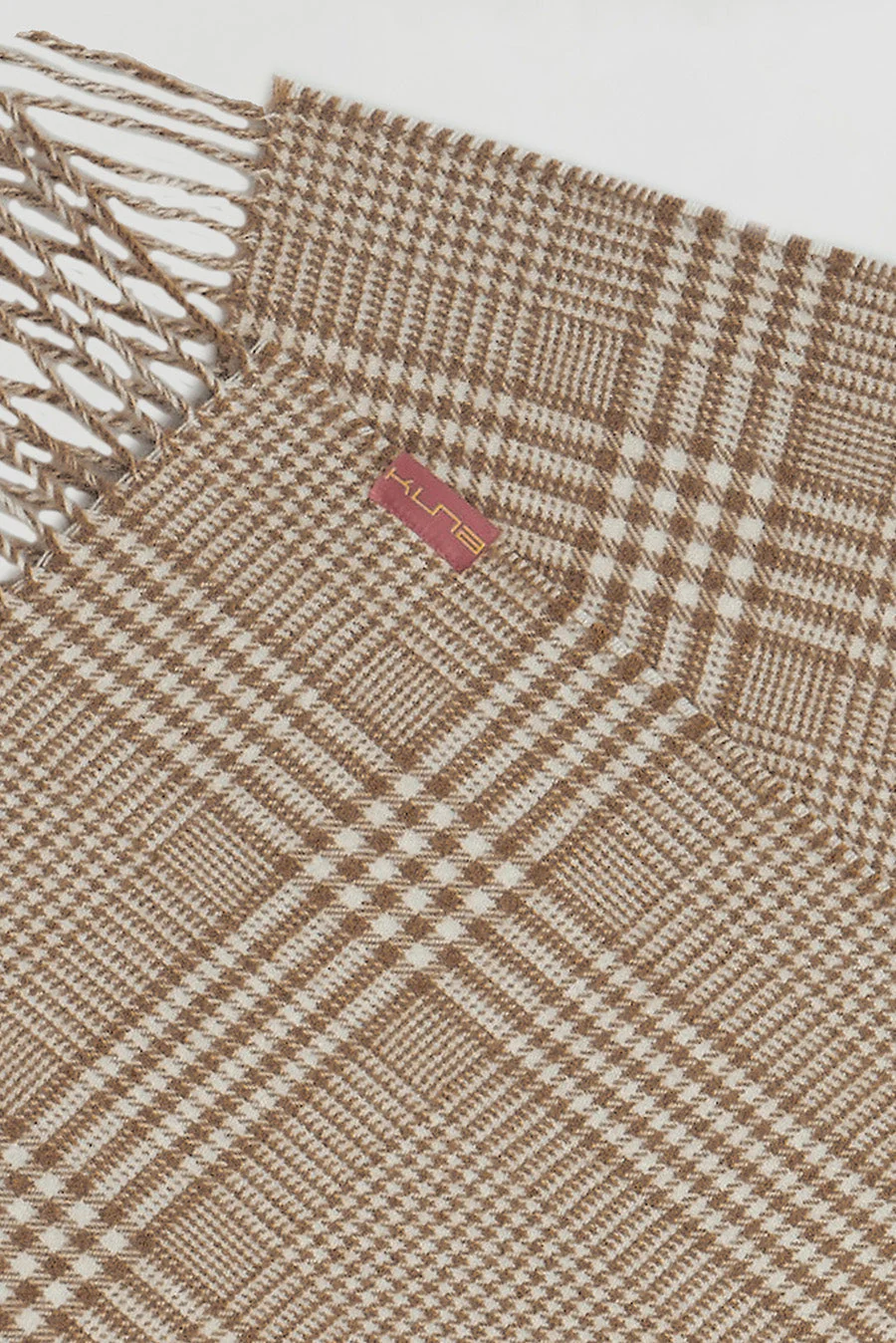 Weed Scarf Baby Alpaca Color Beige - Image 6