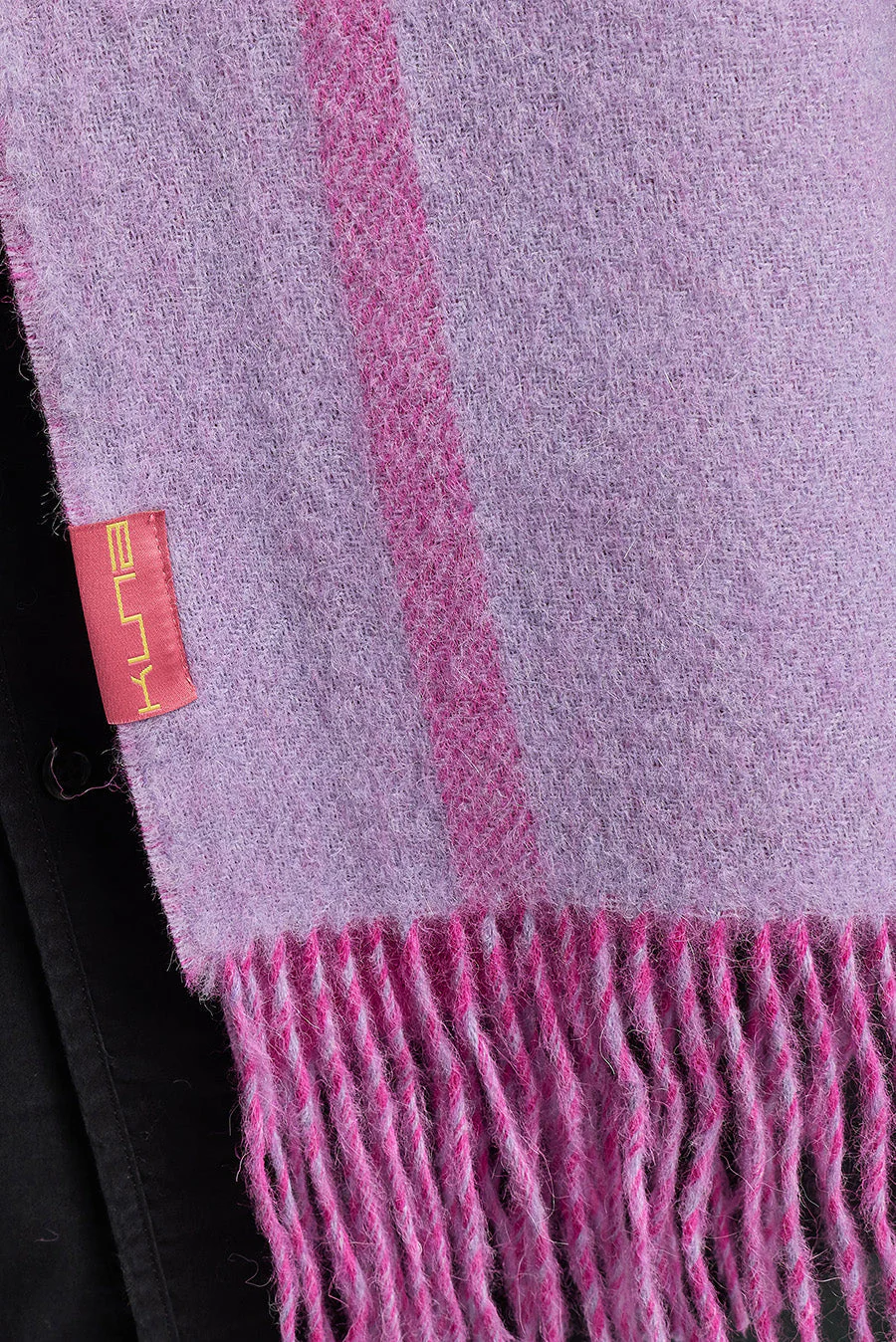 Weinstein Scarf Baby Alpaca Color Fucsia & Lila - Image 3