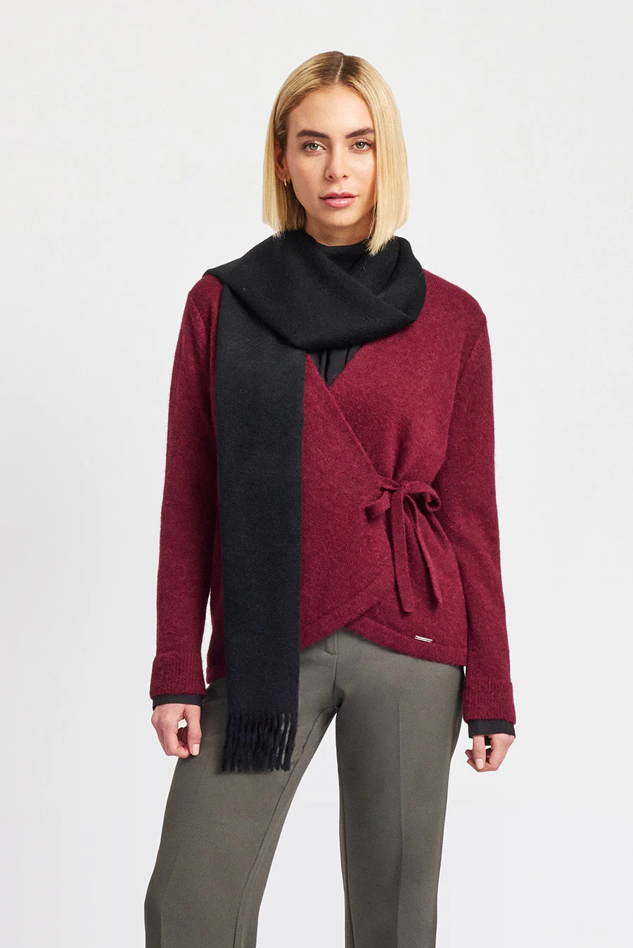 Wenzell Scarf Baby Alpaca Color Black