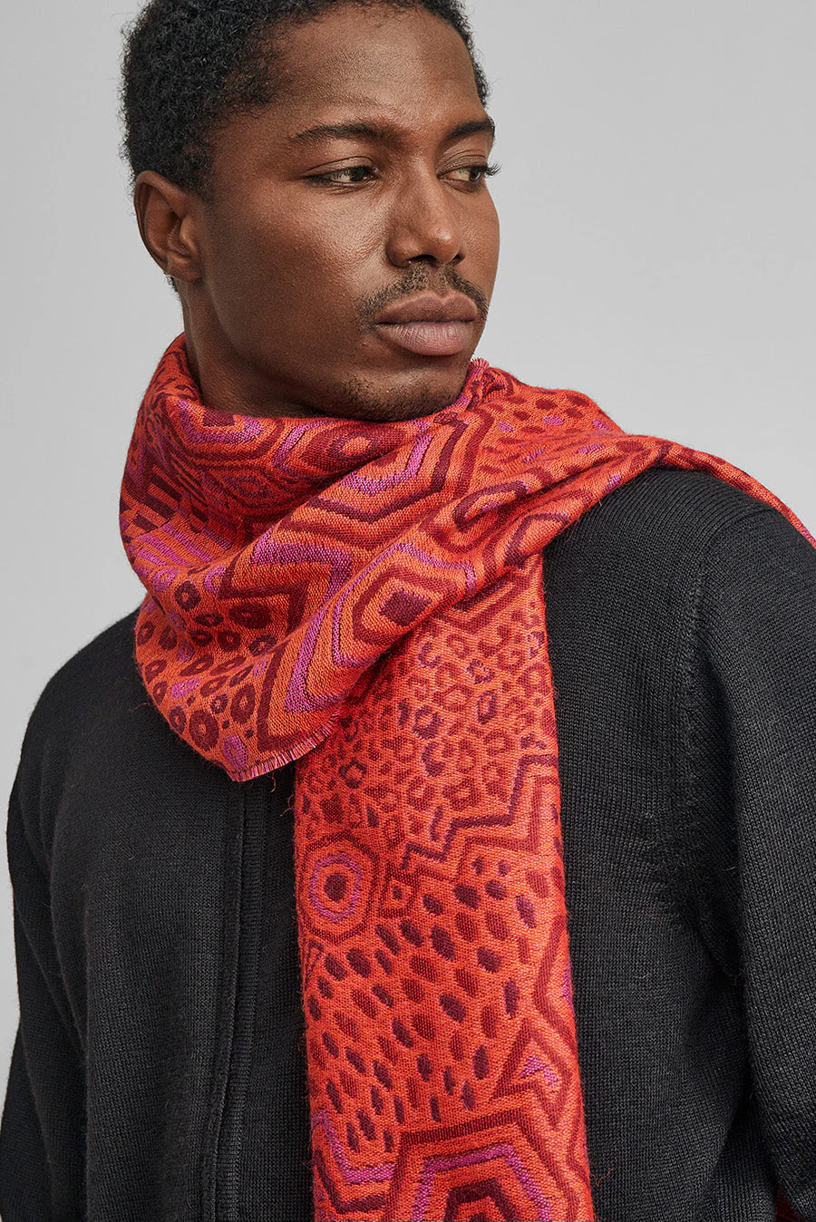 Wife Scarf Baby Alpaca Color Fucsia - Image 5