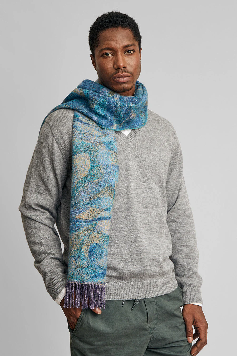 Willing Scarf Baby Alpaca Color Blue - Image 3