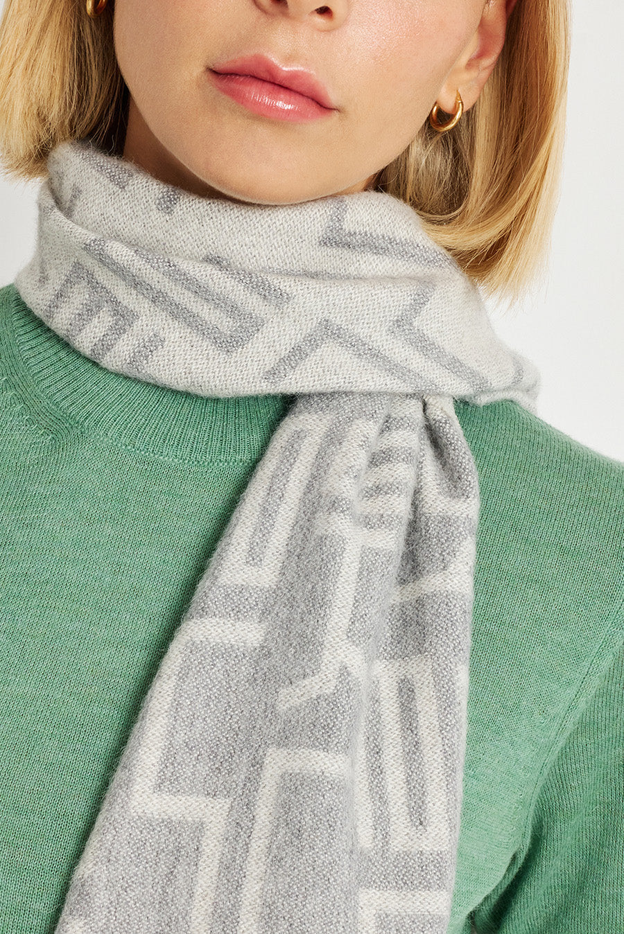Wir Scarf Baby Alpaca Color Grey - Image 3