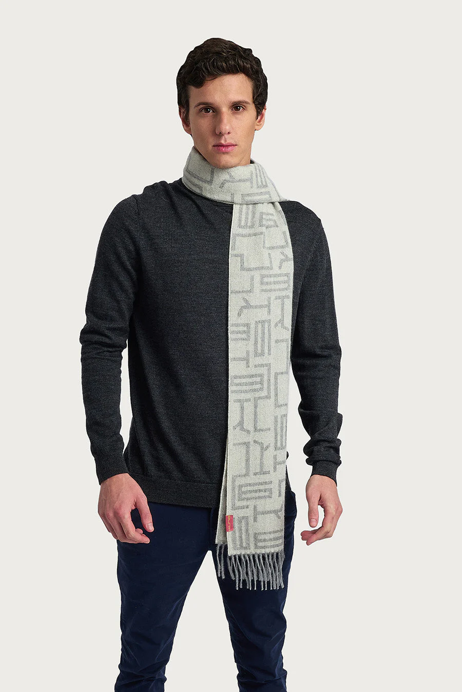 Wir Scarf Baby Alpaca Color Grey - Image 4