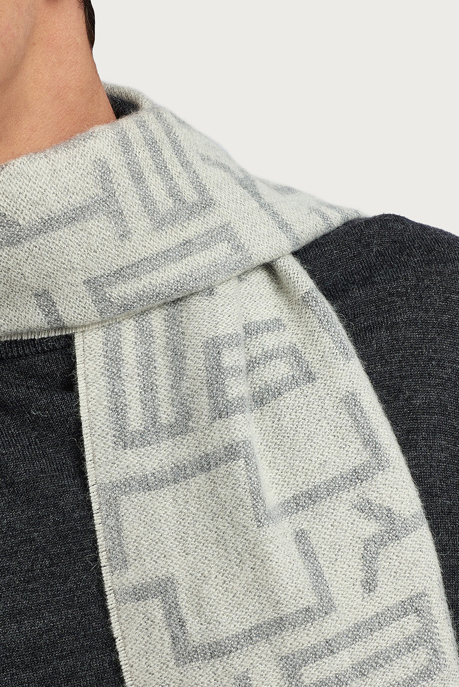Wir Scarf Baby Alpaca Color Grey - Image 5
