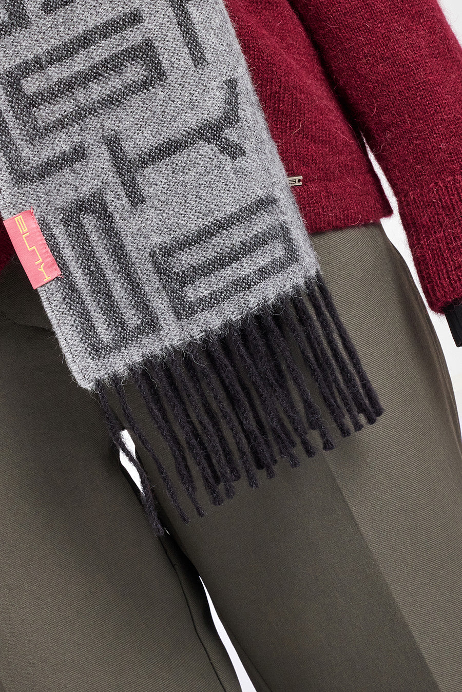 Wir Scarf Baby Alpaca Color Black - Image 3