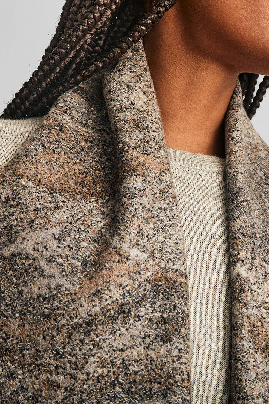 With Scarf Baby Alpaca Color Neutrales - Image 2