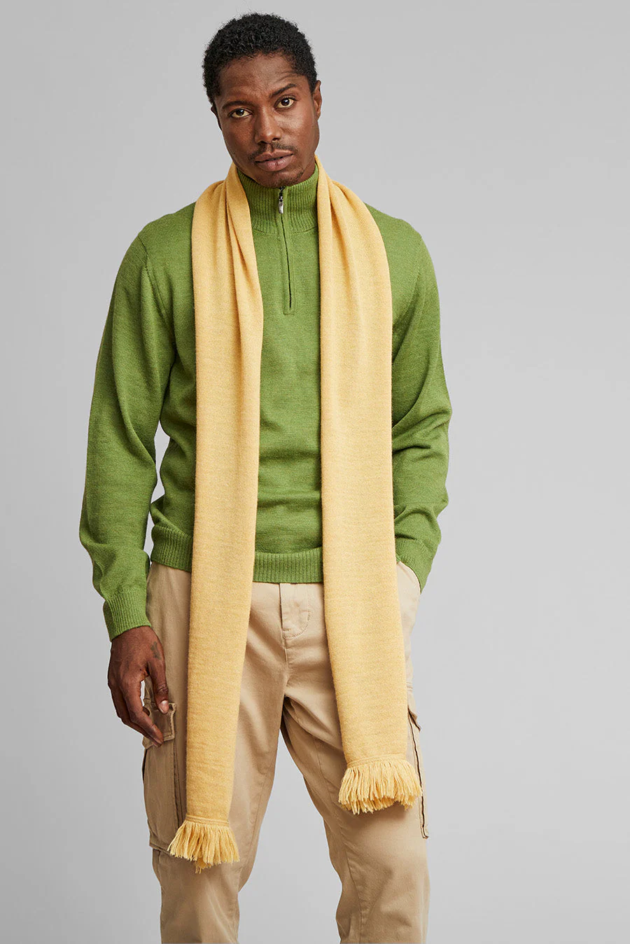 Wolyn Scarf Baby Alpaca Color Amarelo - Image 4