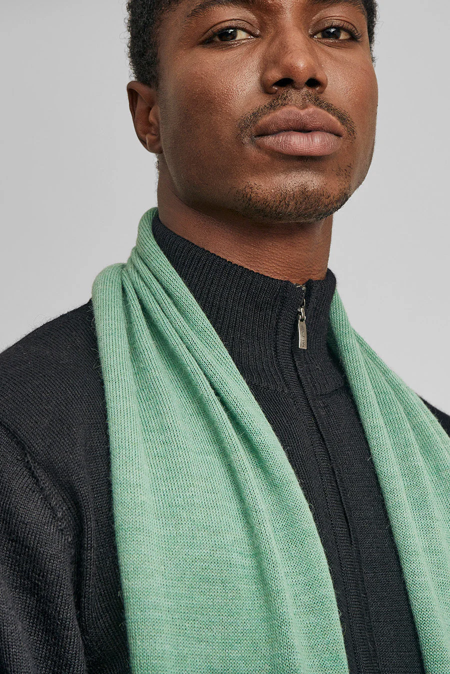 Wolyn Scarf Baby Alpaca Color Basil - Image 5