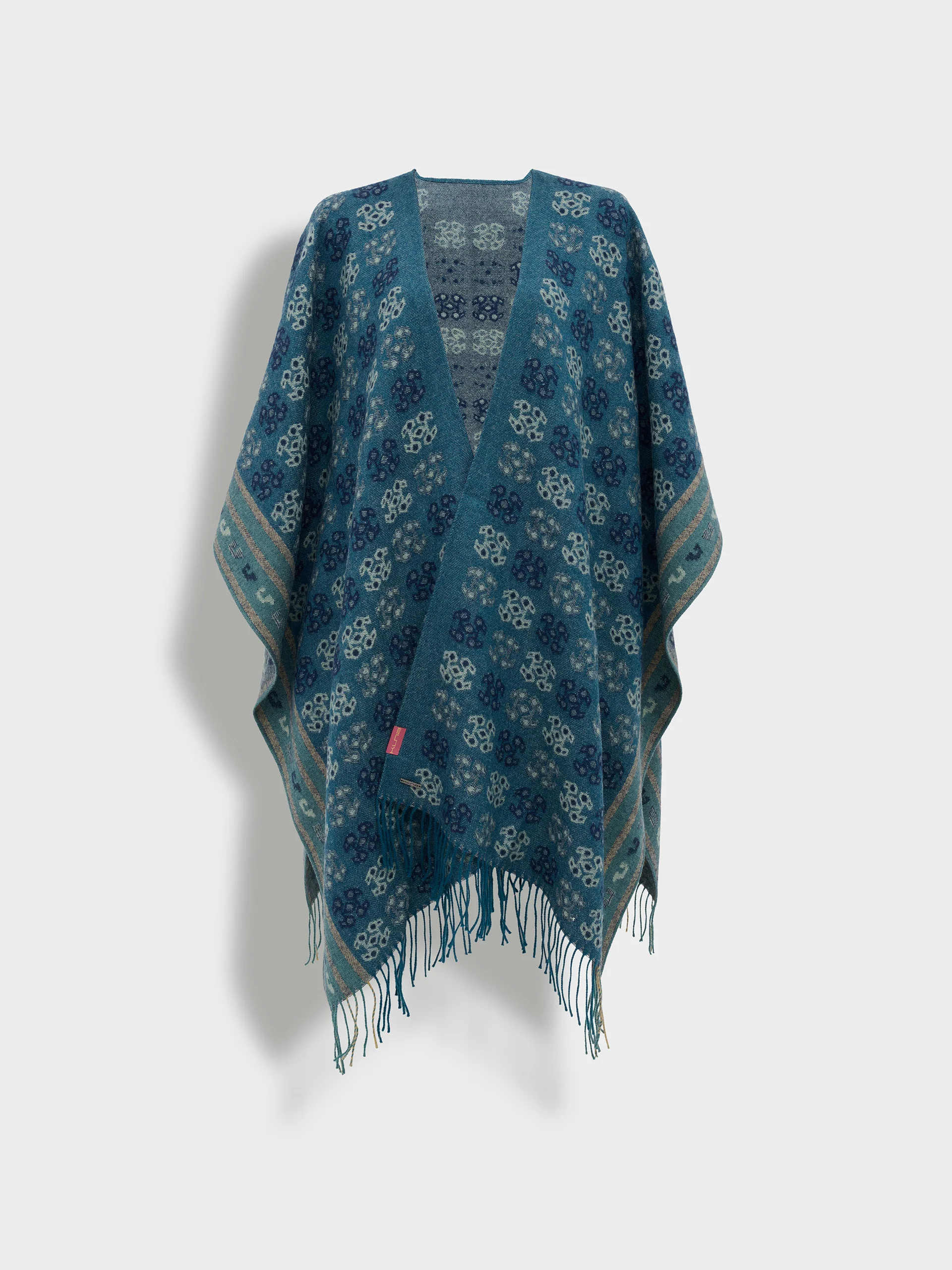 Chancay - 35 Poncho Baby Alpaca Color Blue