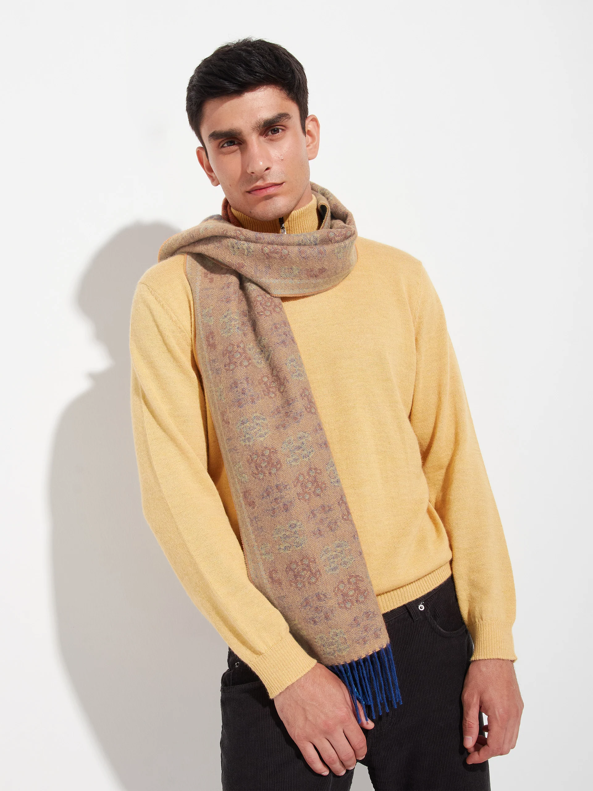 Chancay - 36 Scarf Baby Alpaca Color Blue - Image 9