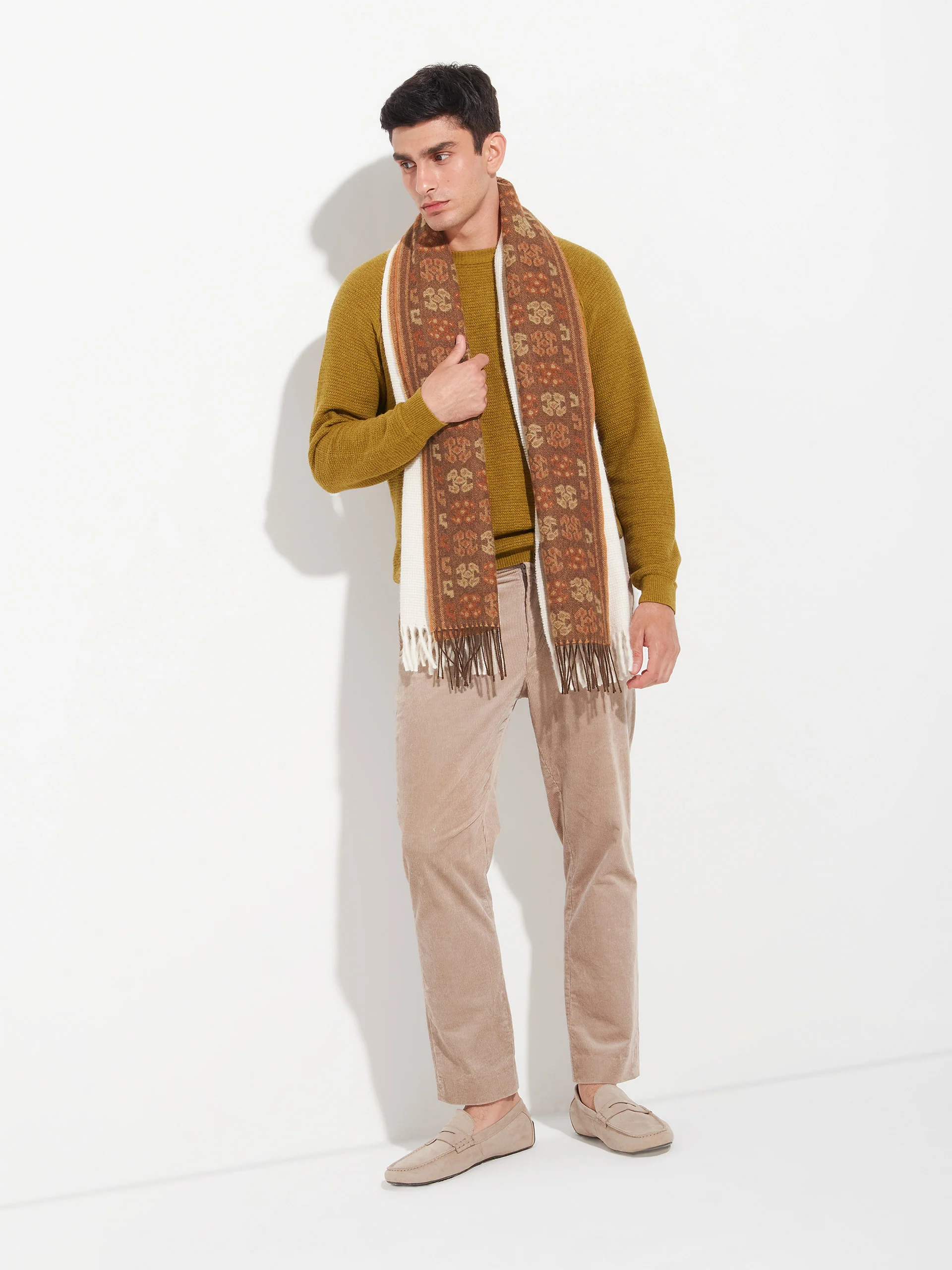 Chancay - 36 Scarf Baby Alpaca Color Brown - Image 8