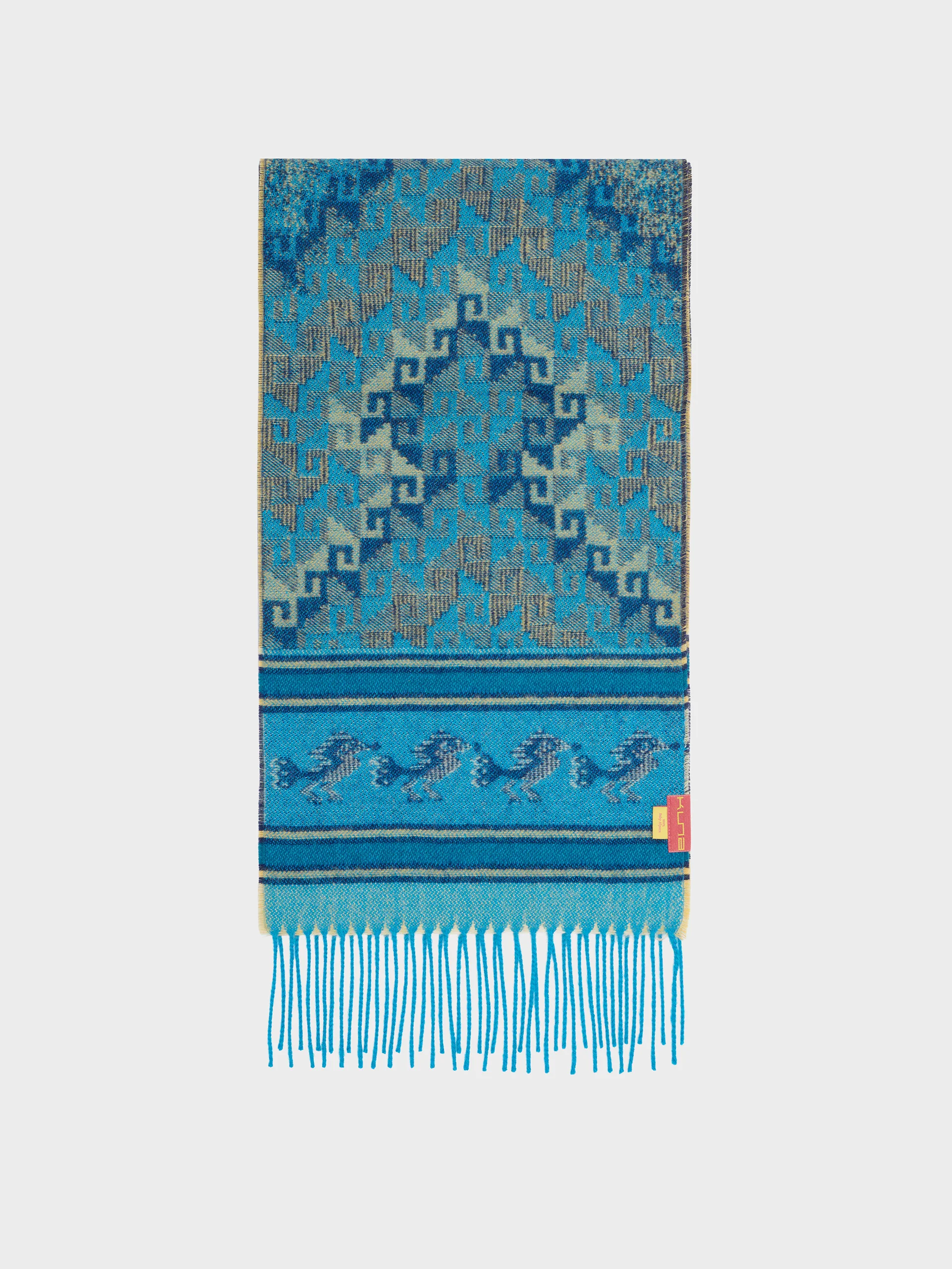 Chancay - 37 Scarf Baby Alpaca Color Blue - Image 2