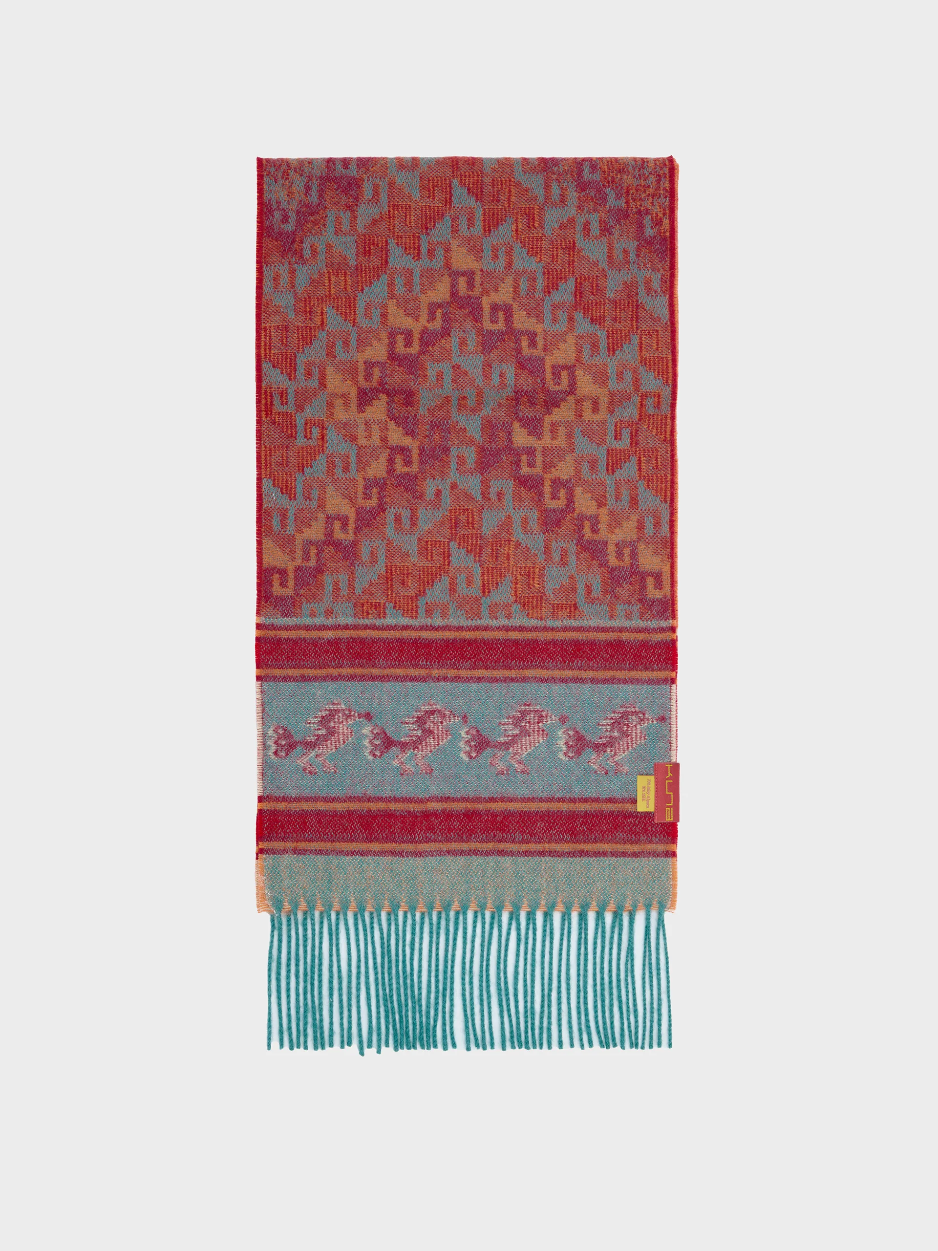 Chancay - 37 Scarf Baby Alpaca Color Orange - Image 2