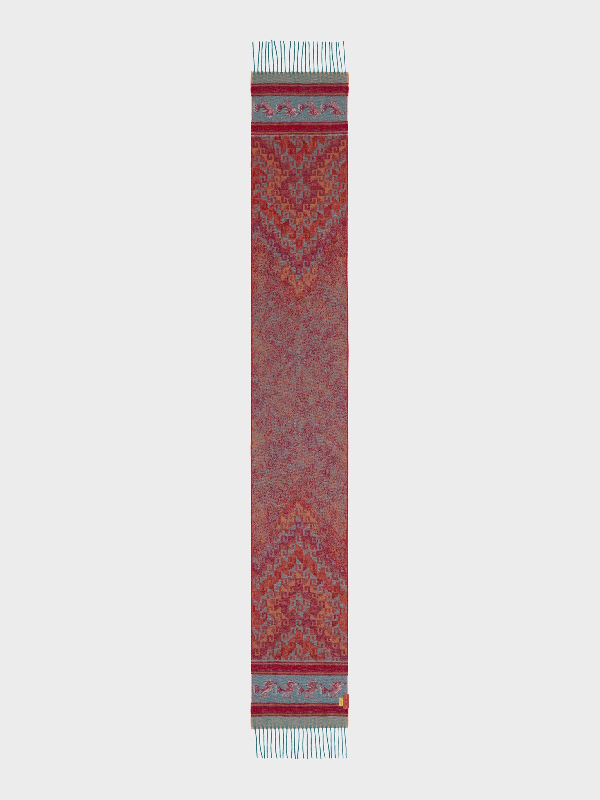 Chancay - 37 Scarf Baby Alpaca Color Orange - Image 3