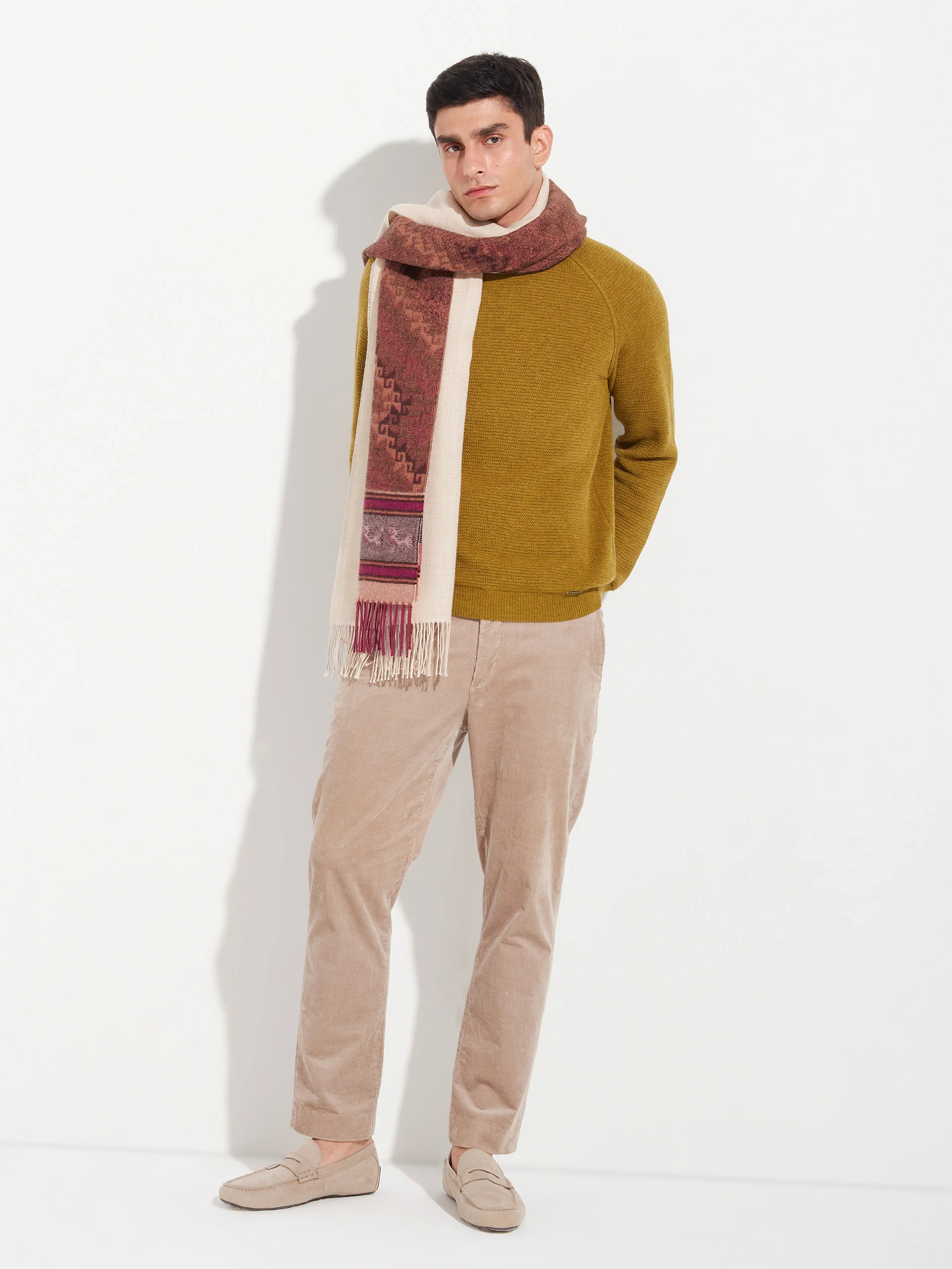 Chancay - 37 Scarf Baby Alpaca Color Red - Image 10
