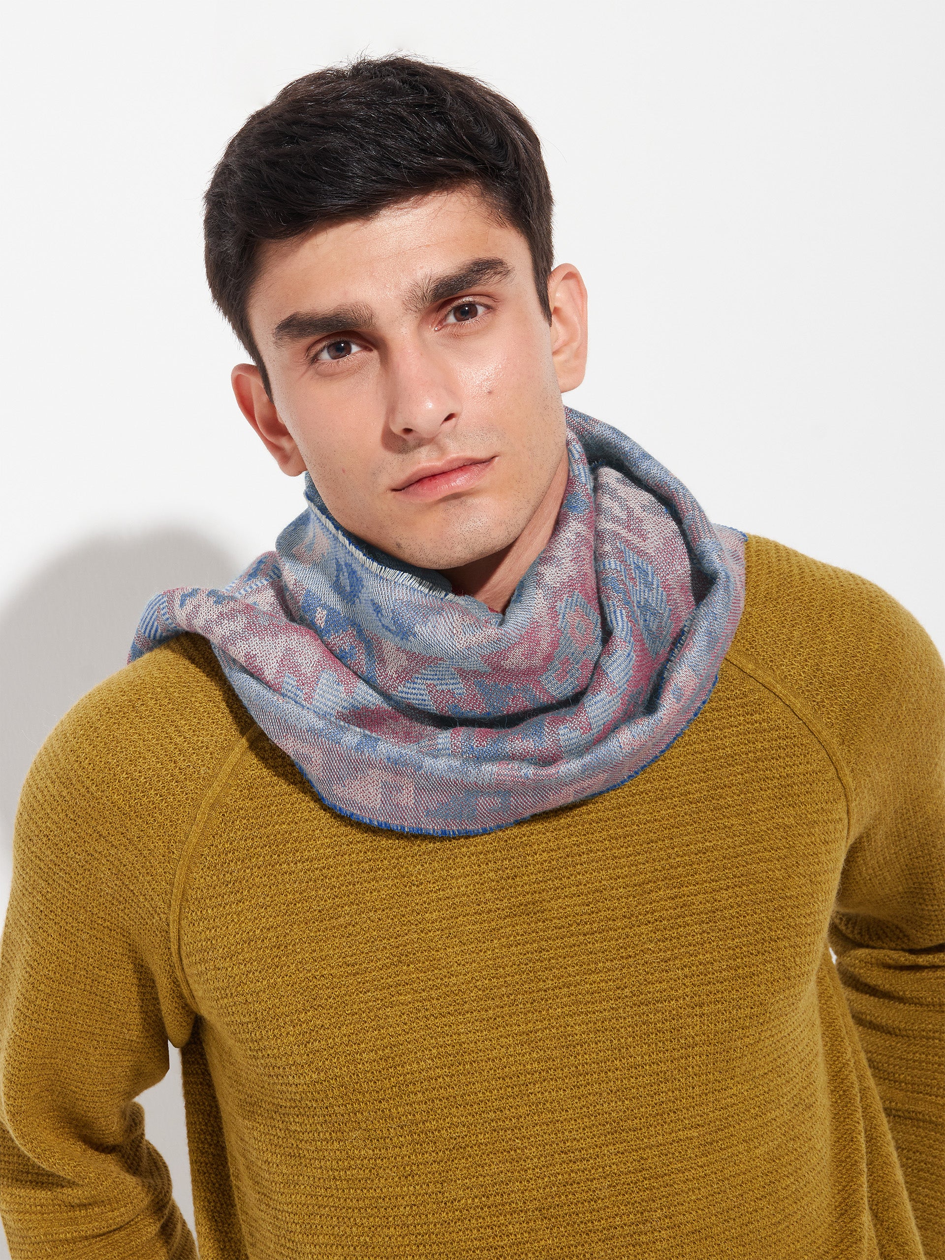 Chancay - 38 Scarf Baby Alpaca Color Blue - Image 7