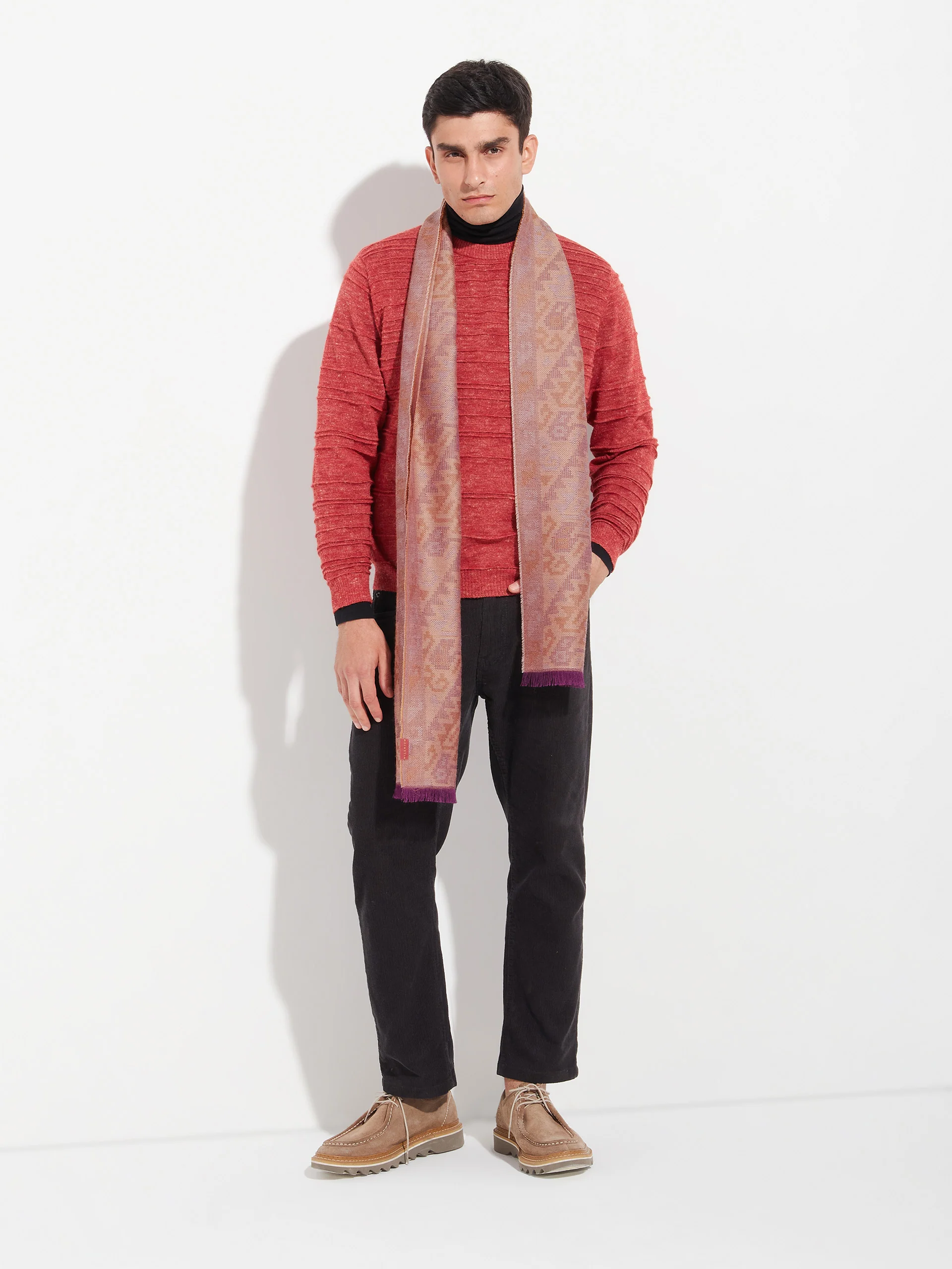 Chancay - 38 Scarf Baby Alpaca Color Red - Image 6