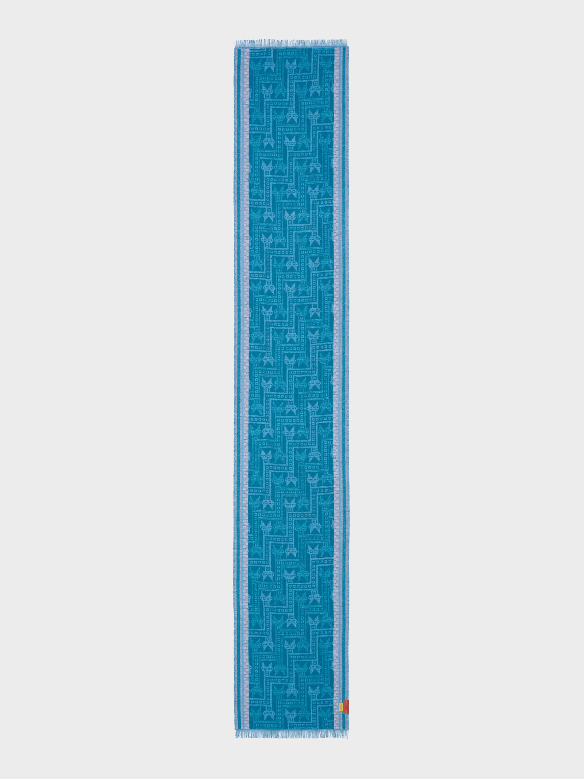 Chancay - 39 Scarf Baby Alpaca Color Blue - Image 10