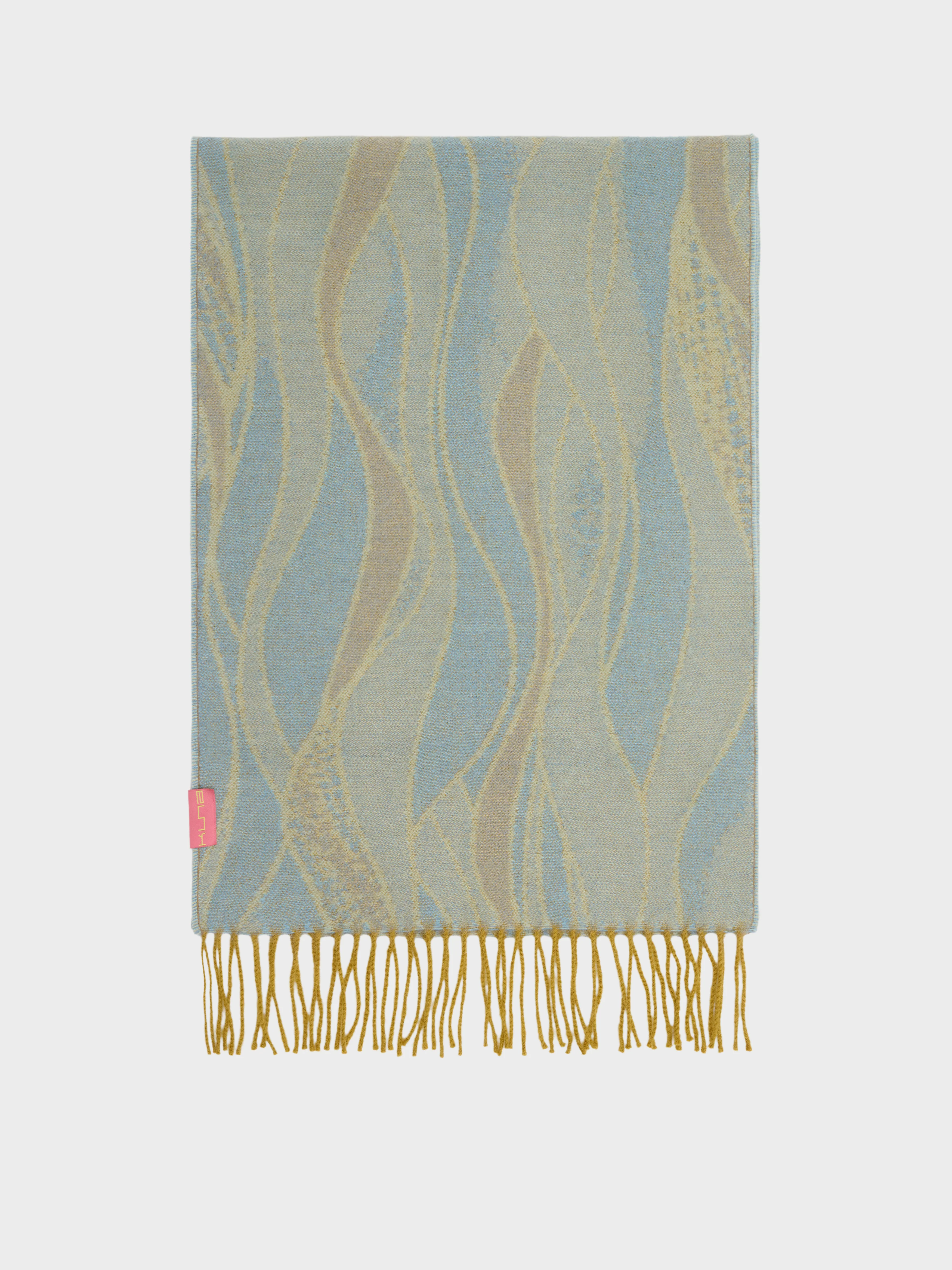 Charango Scarf Baby Alpaca Color Yellow - Image 2