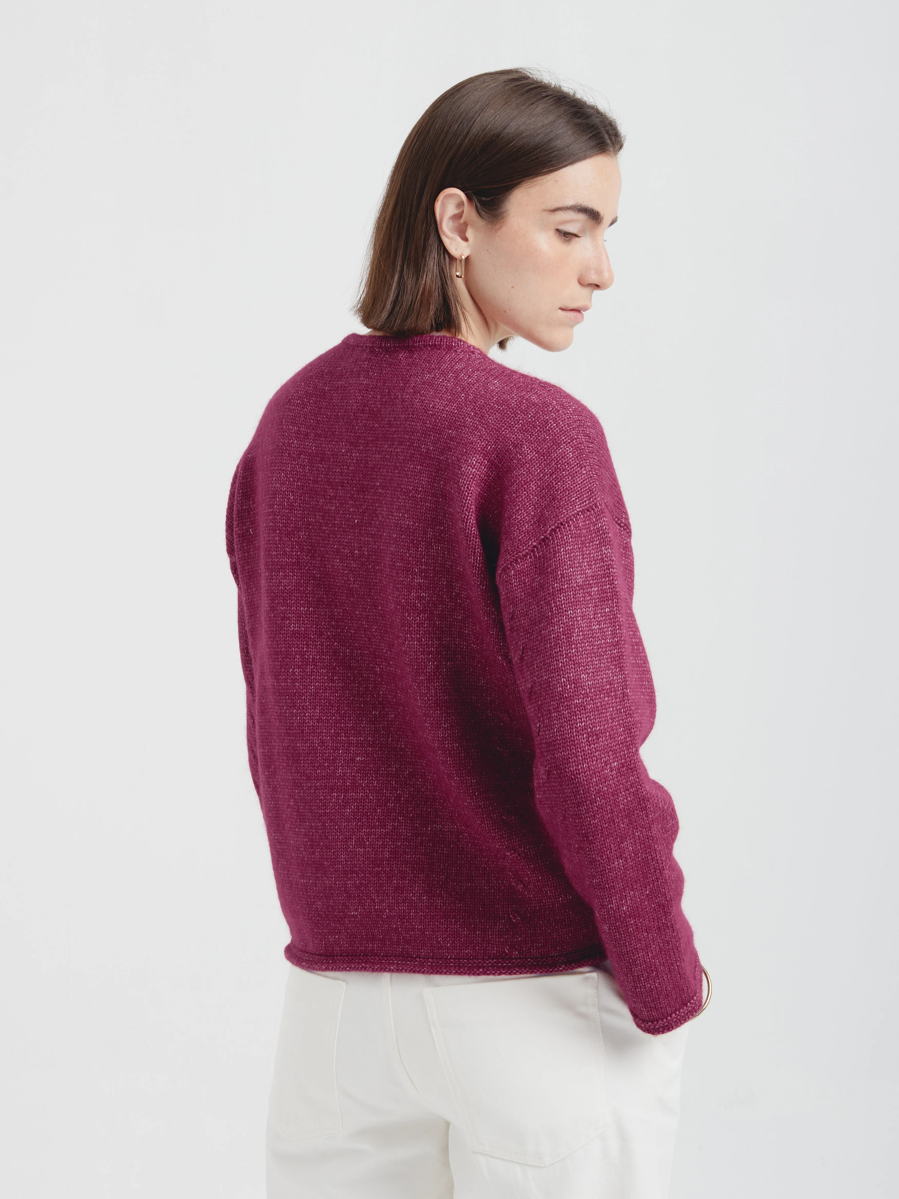 Chic Sweater Cotton Color Cherry - Image 3