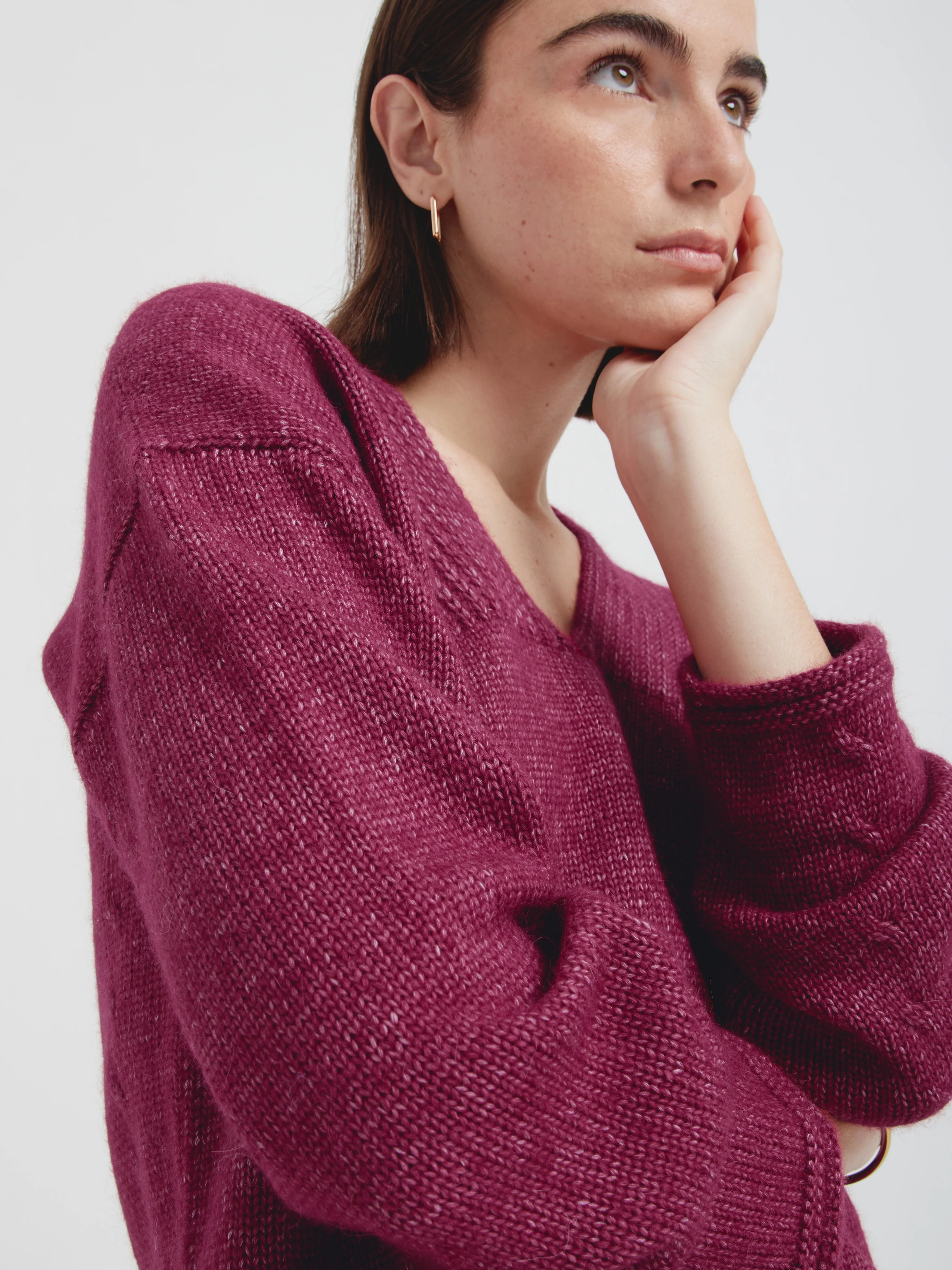 Chic Sweater Cotton Color Cherry - Image 5