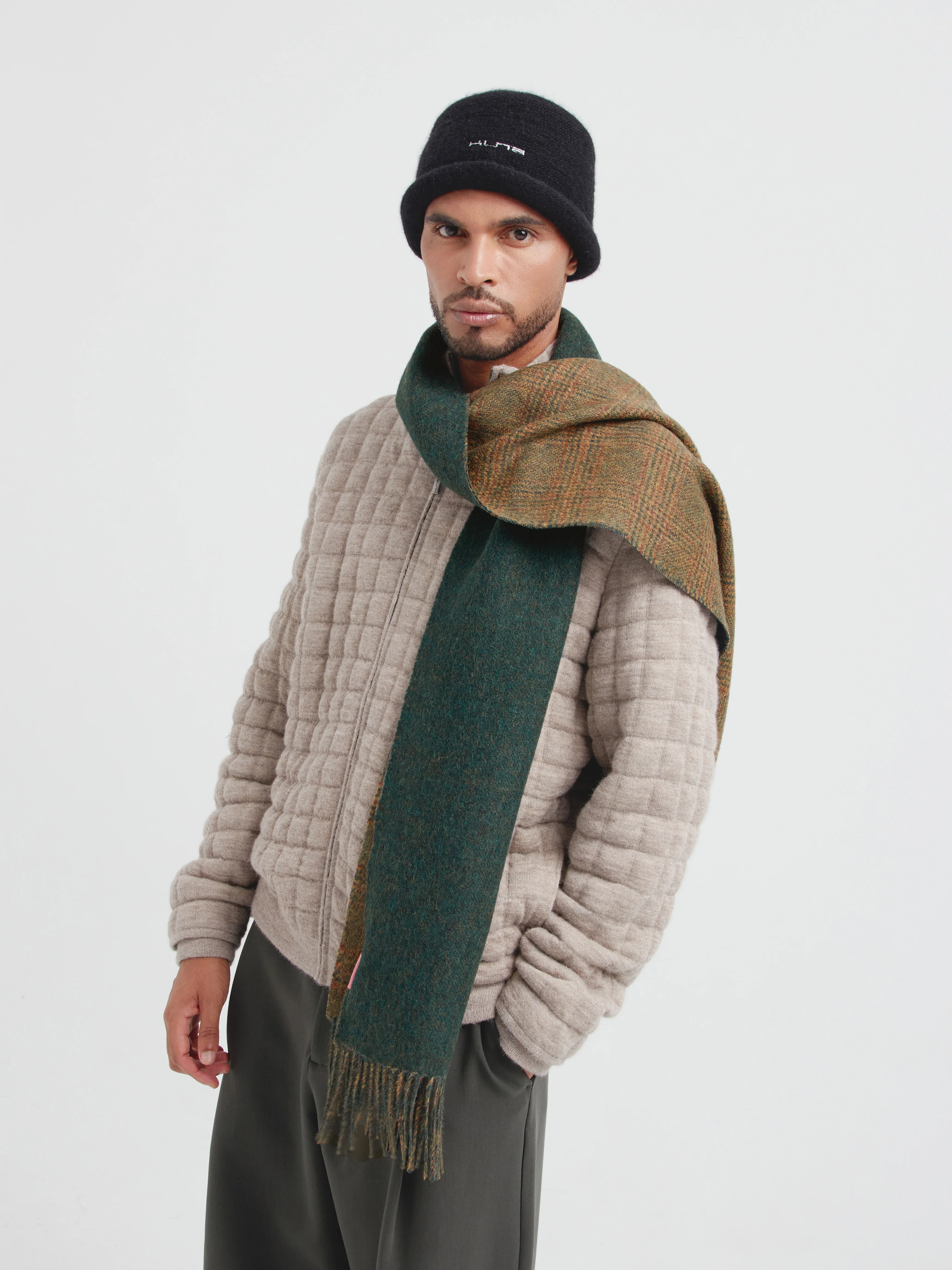 Cierto Scarf Baby Alpaca Color Green - Image 4