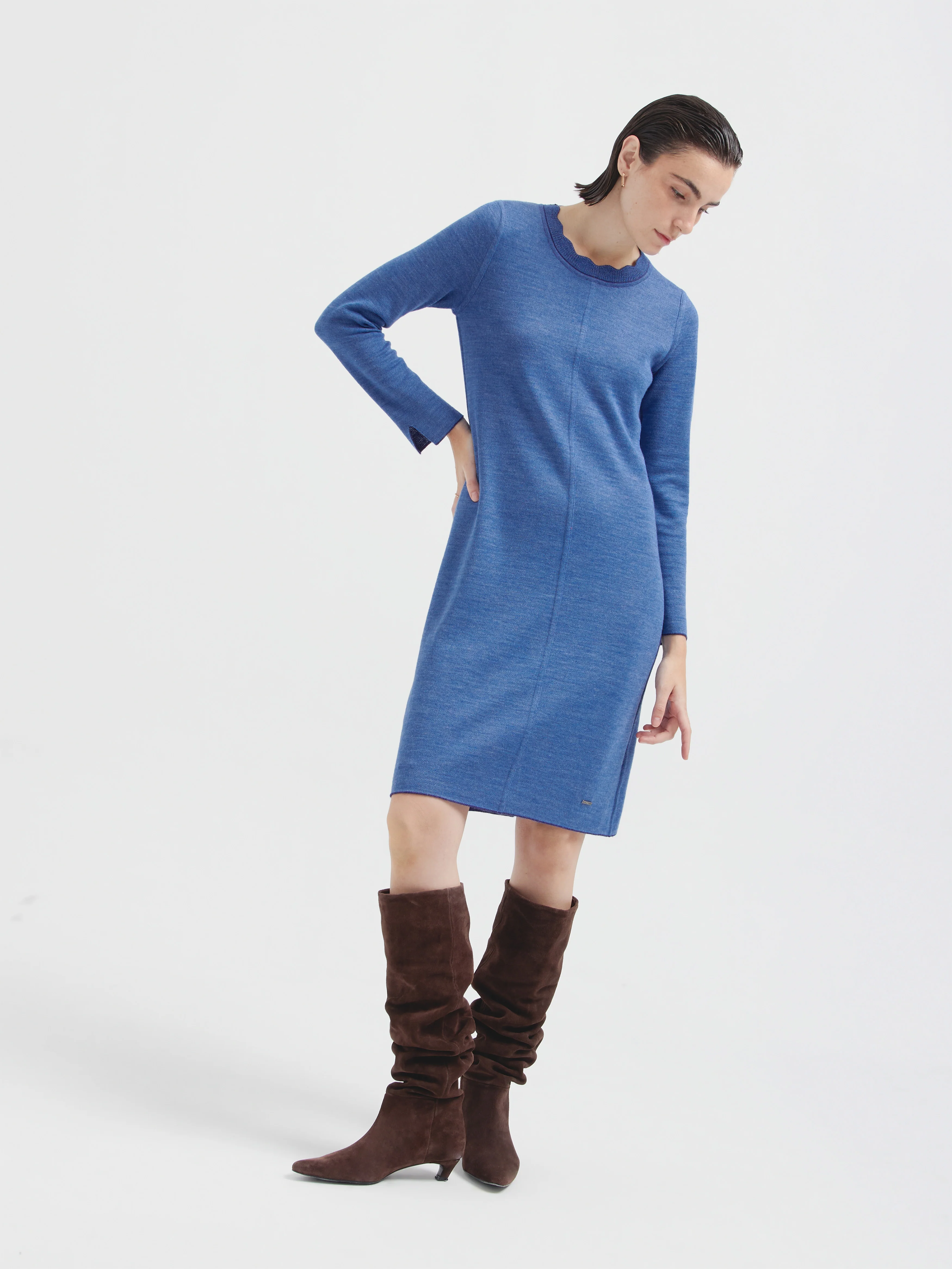 Cindy Dress Baby Alpaca Color Blue - Image 11