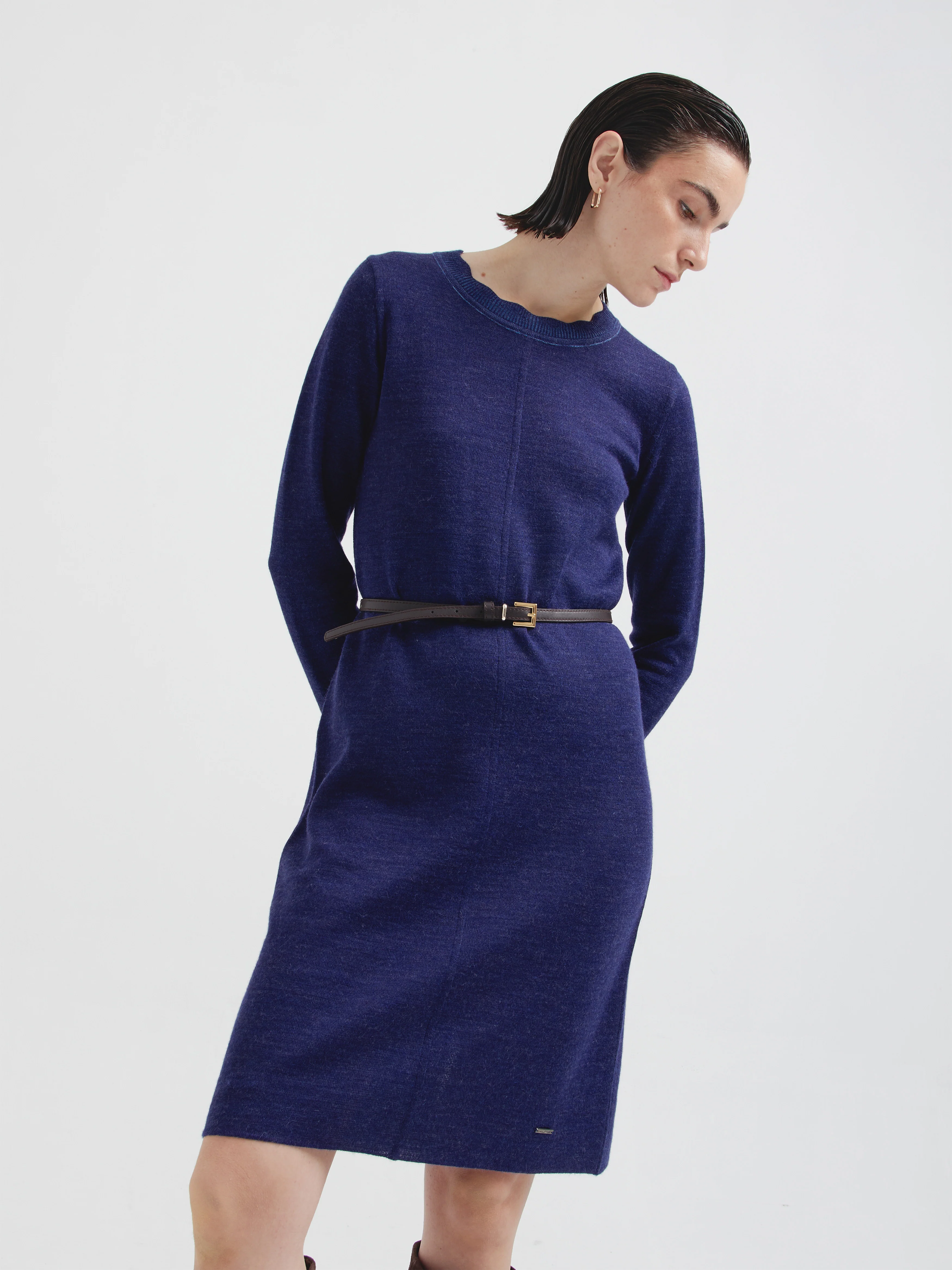 Cindy Dress Baby Alpaca Color Blue - Image 4