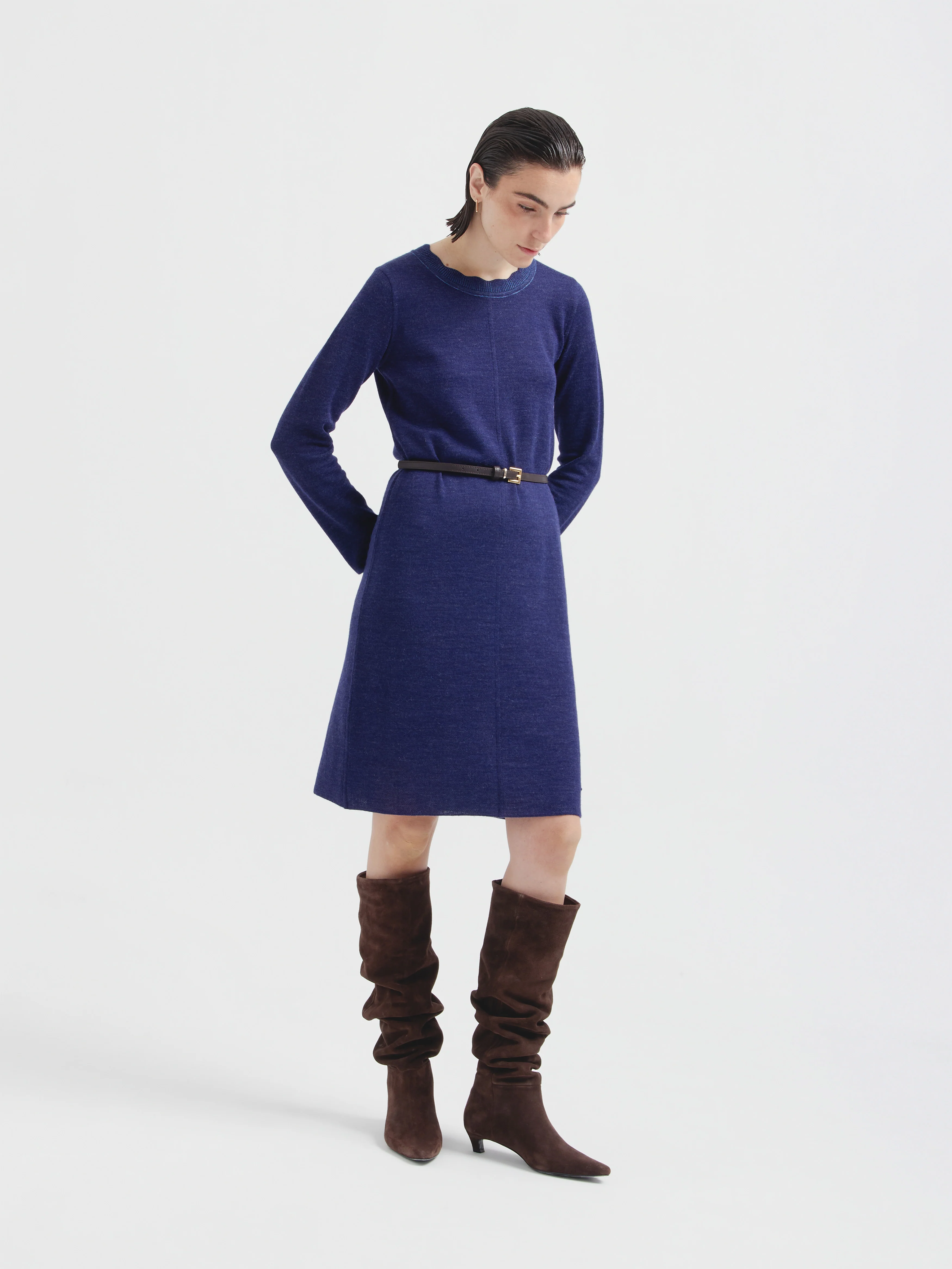 Cindy Dress Baby Alpaca Color Blue - Image 6