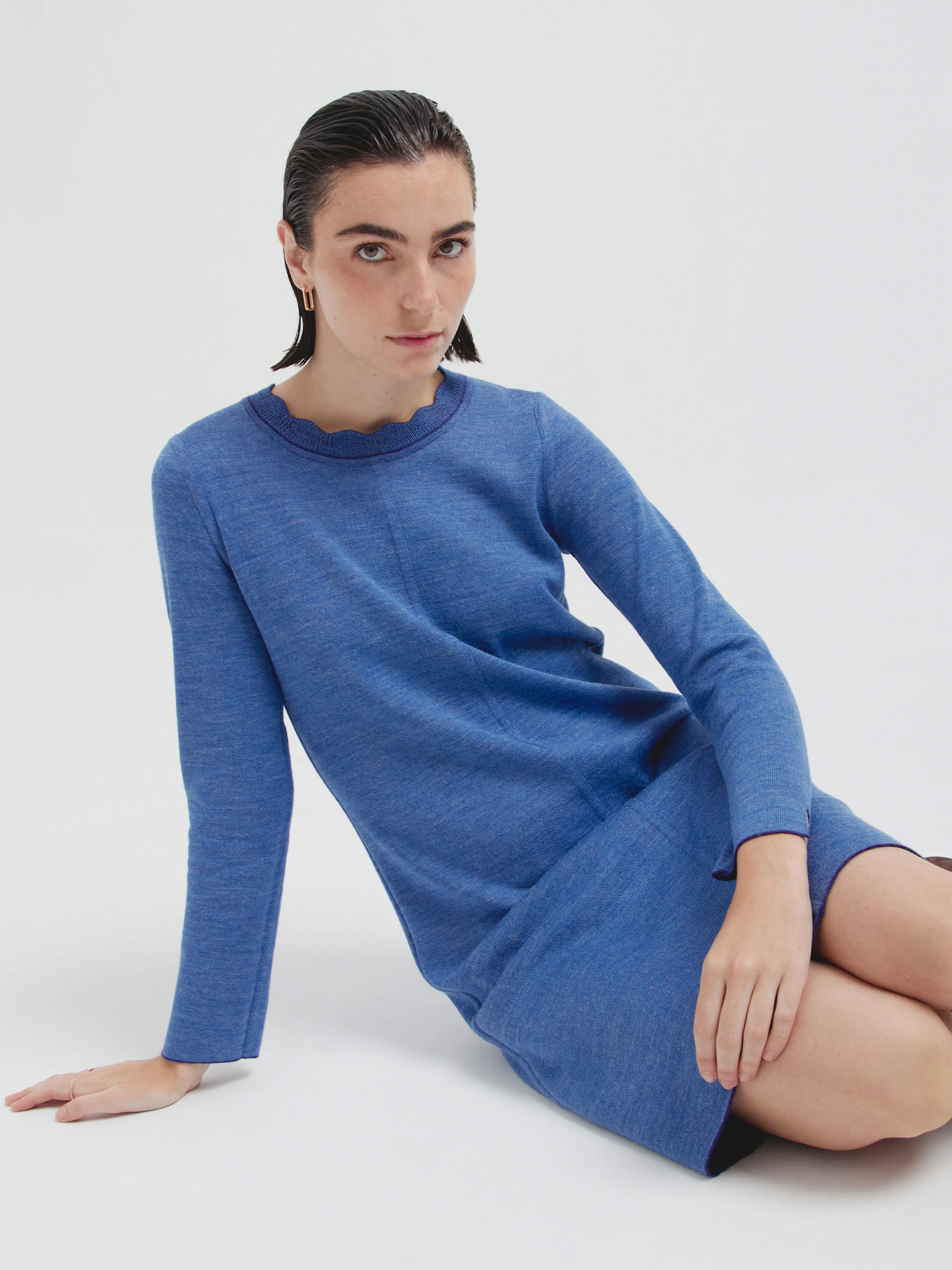 Cindy Dress Baby Alpaca Color Blue - Image 9