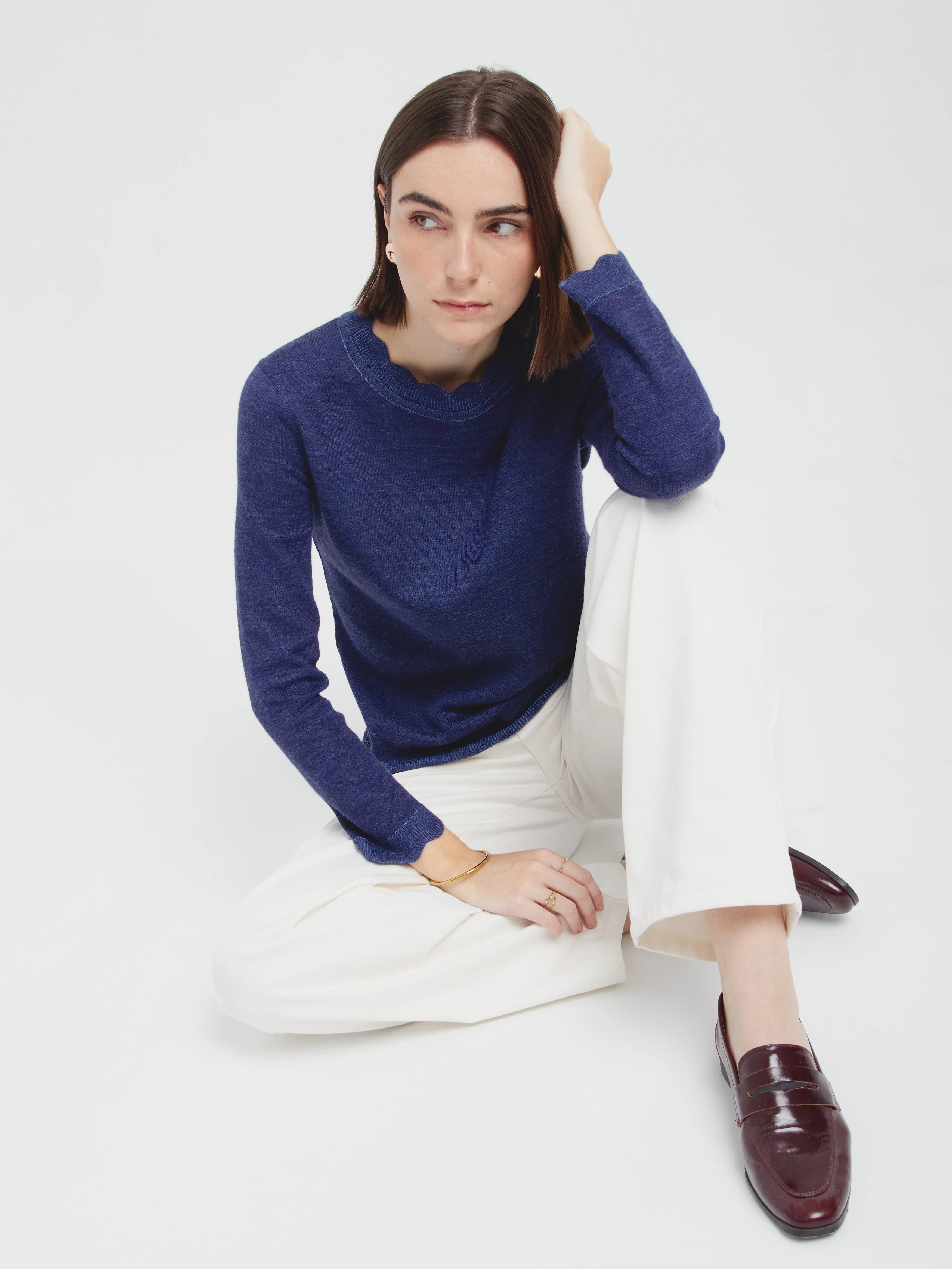 Cindy Sweater Baby Alpaca Color Blue - Image 3