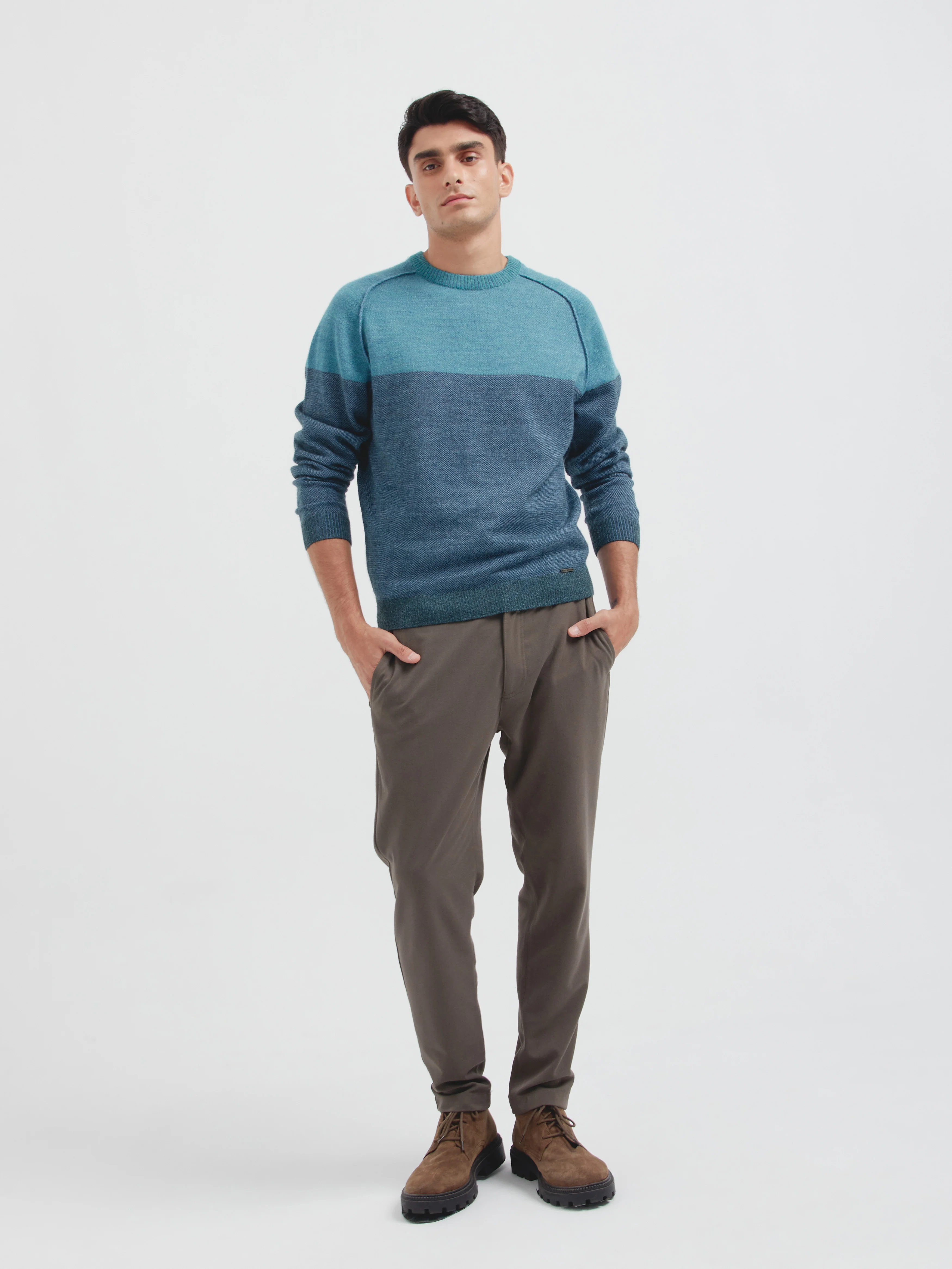 Clark Sweater Baby Alpaca Color Sky Blue - Image 4