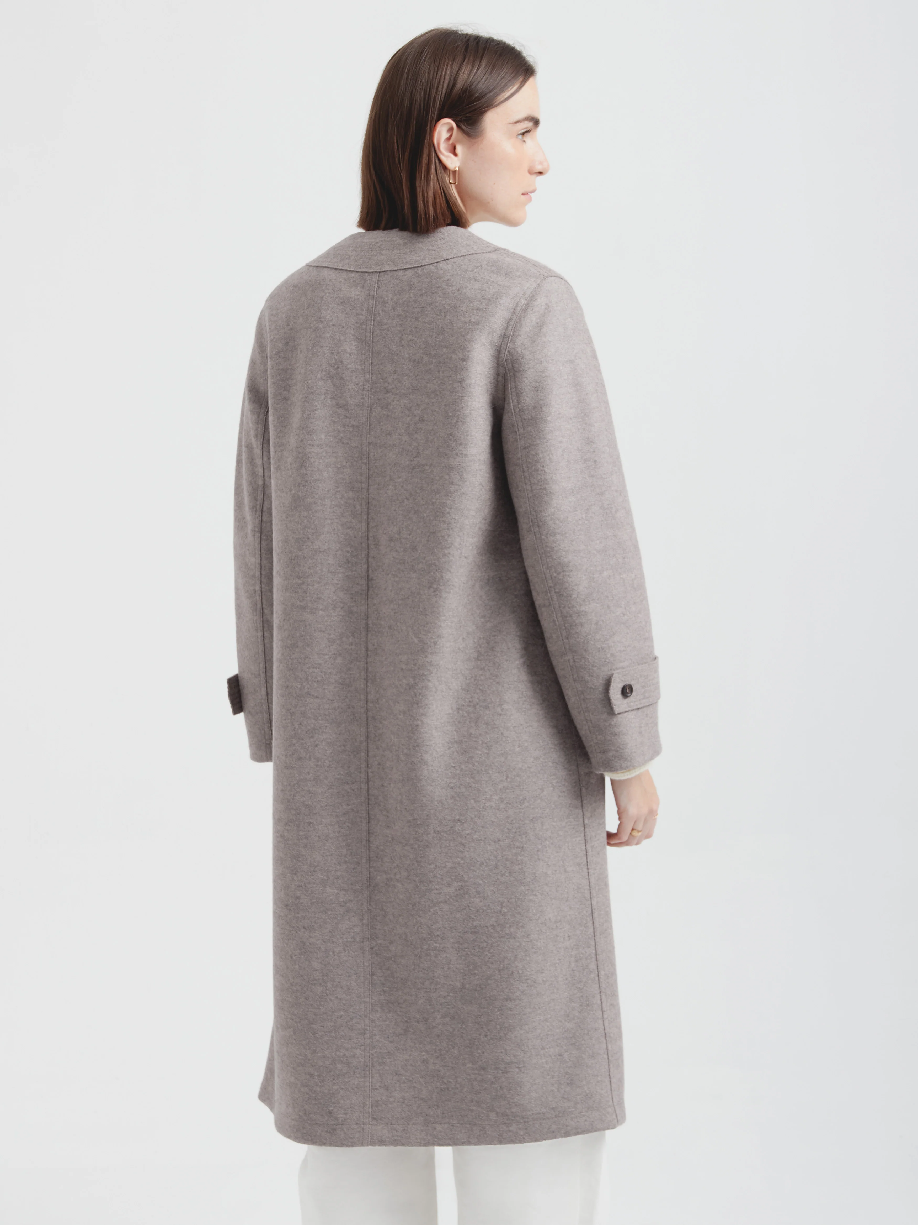 Colette Coat Alpaca And Wool Color Grey - Image 3