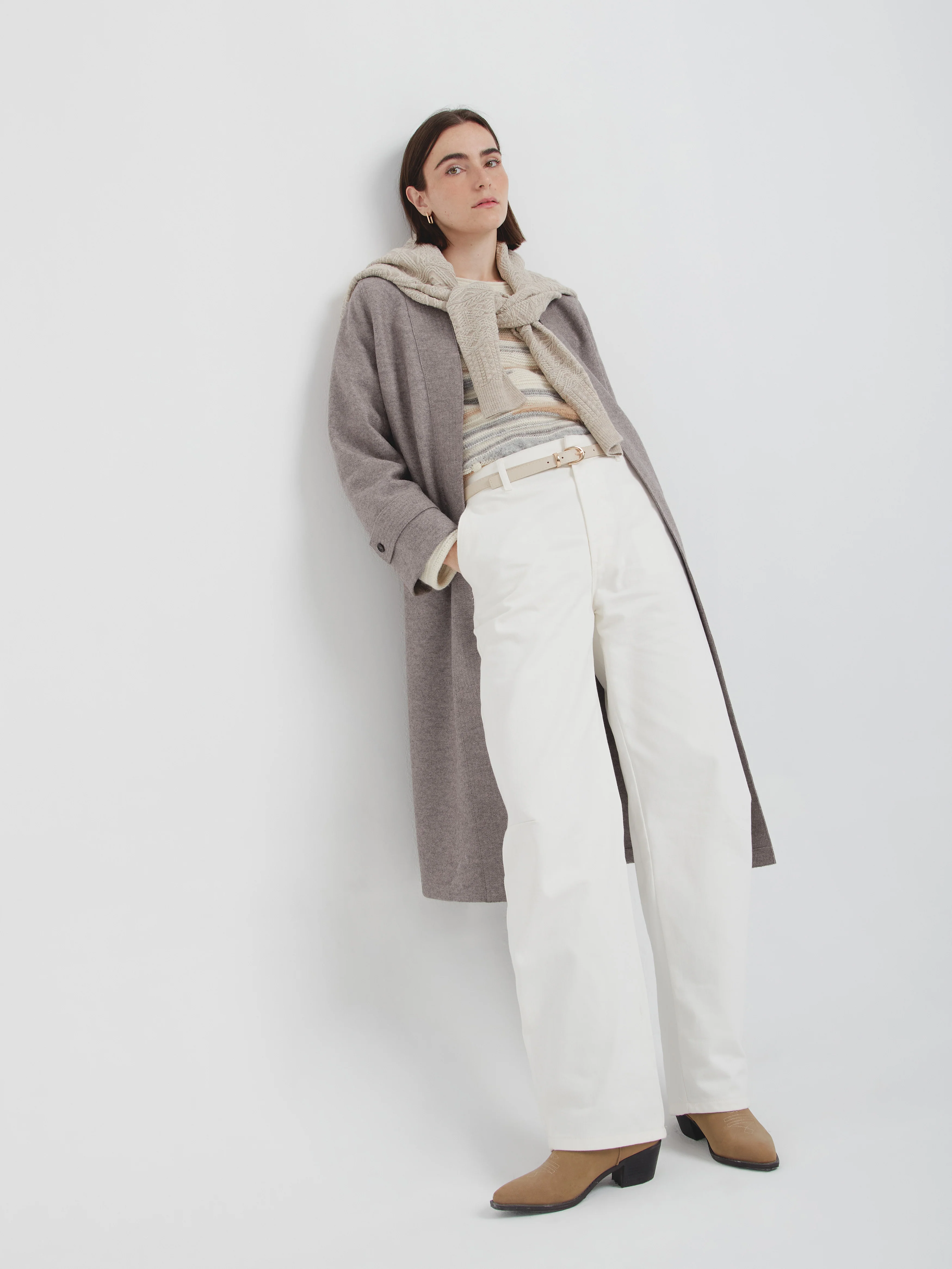 Colette Coat Alpaca And Wool Color Grey - Image 4