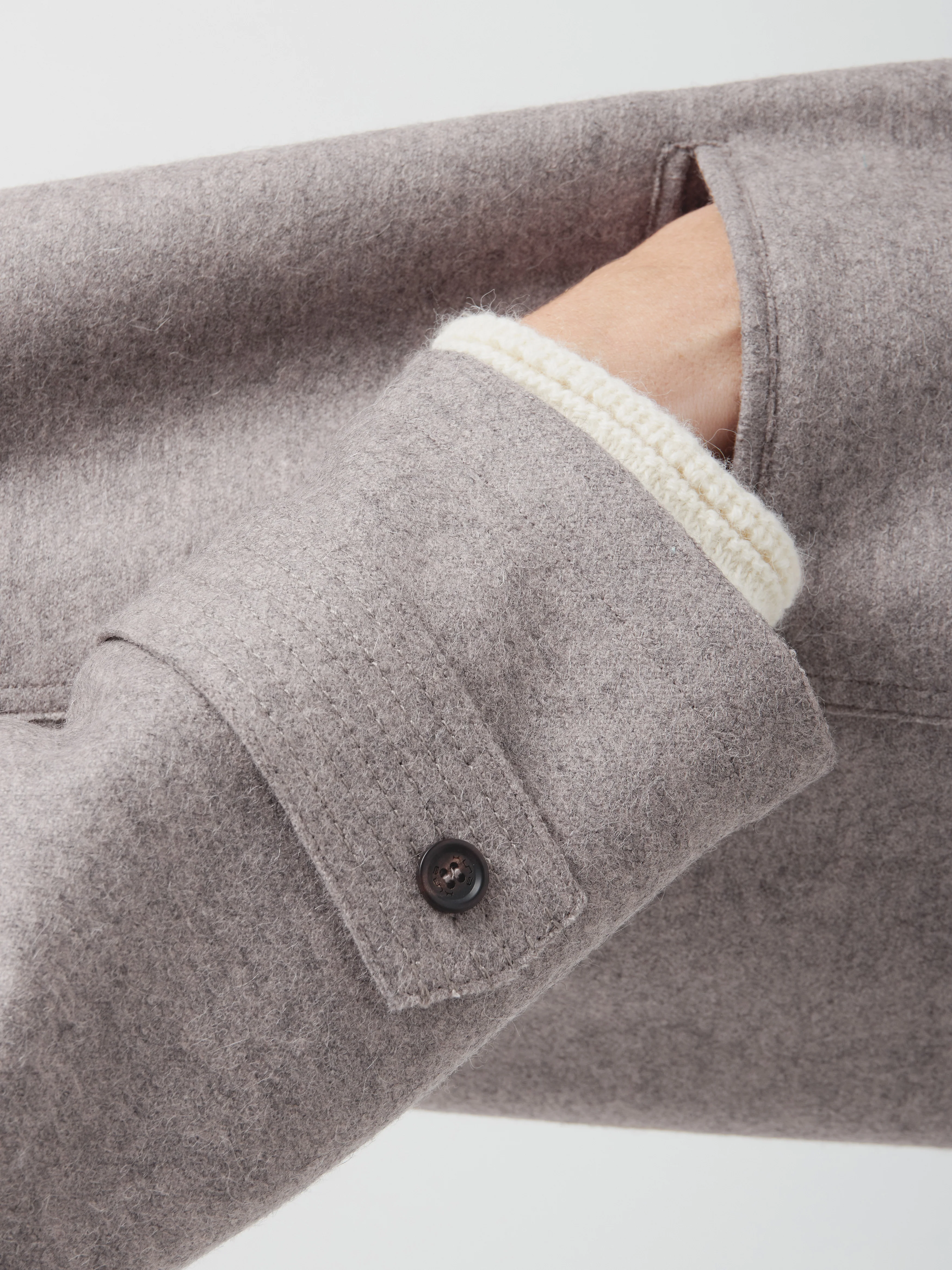 Colette Coat Alpaca And Wool Color Grey - Image 5