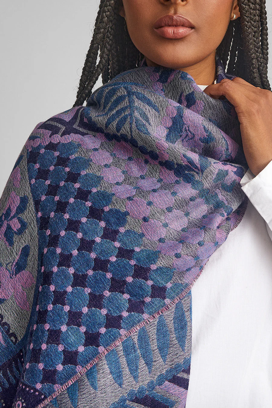 Whitaker Shawl Baby Alpaca Color Multicolor - Image 3
