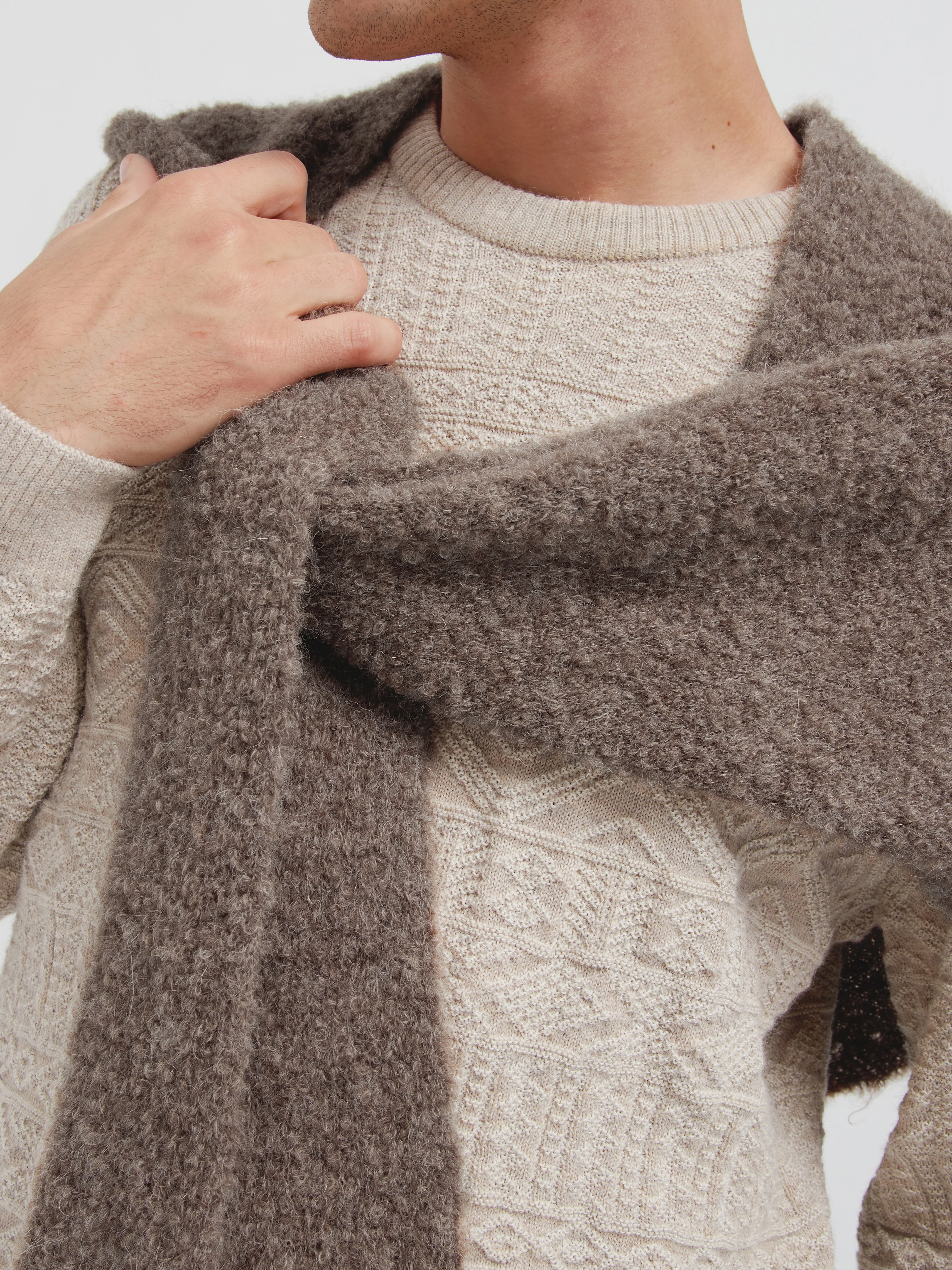 Cornelia Scarf Alpaca Color Beige - Image 5