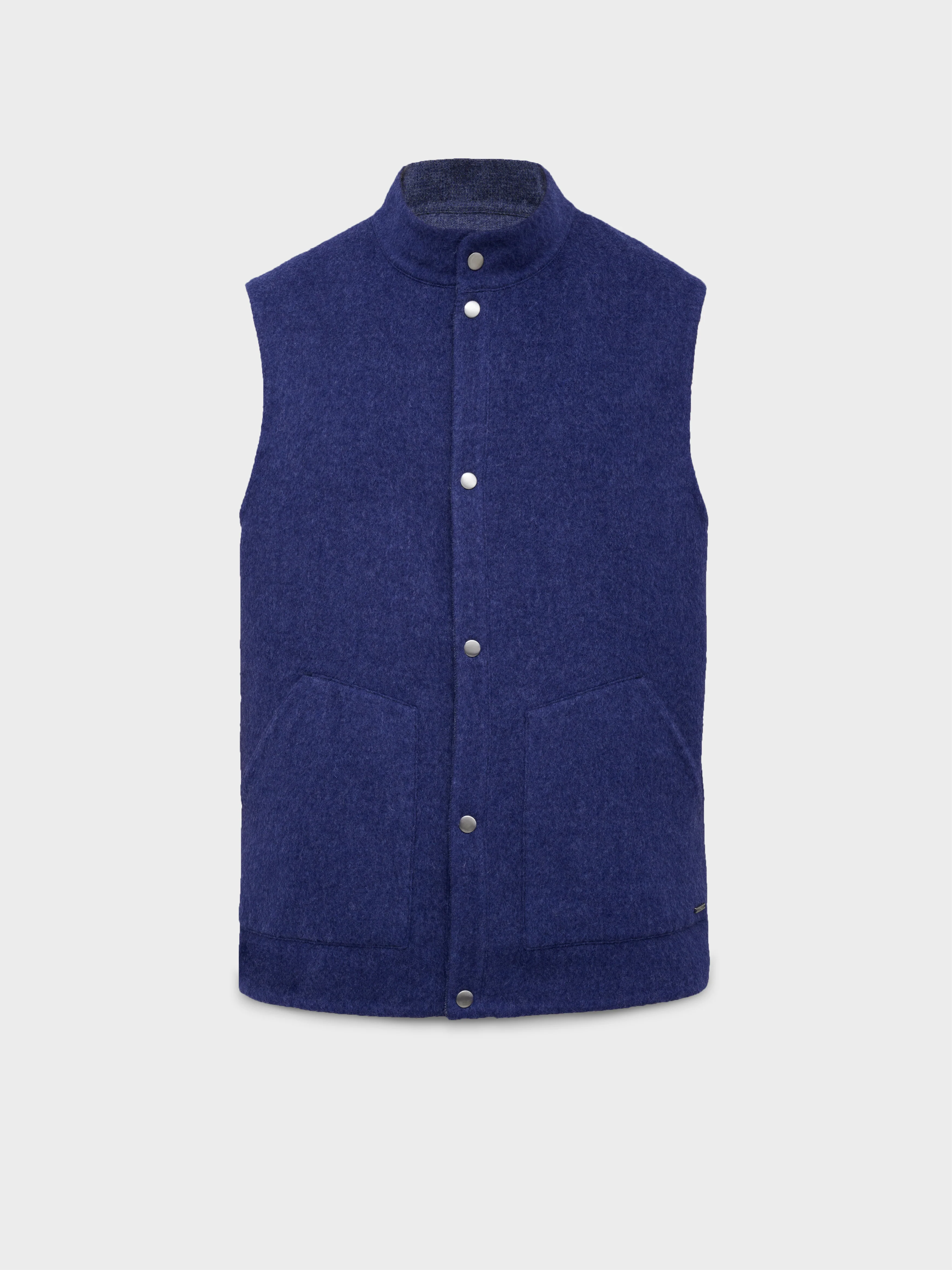 Country Vest Baby Alpaca Color Blue