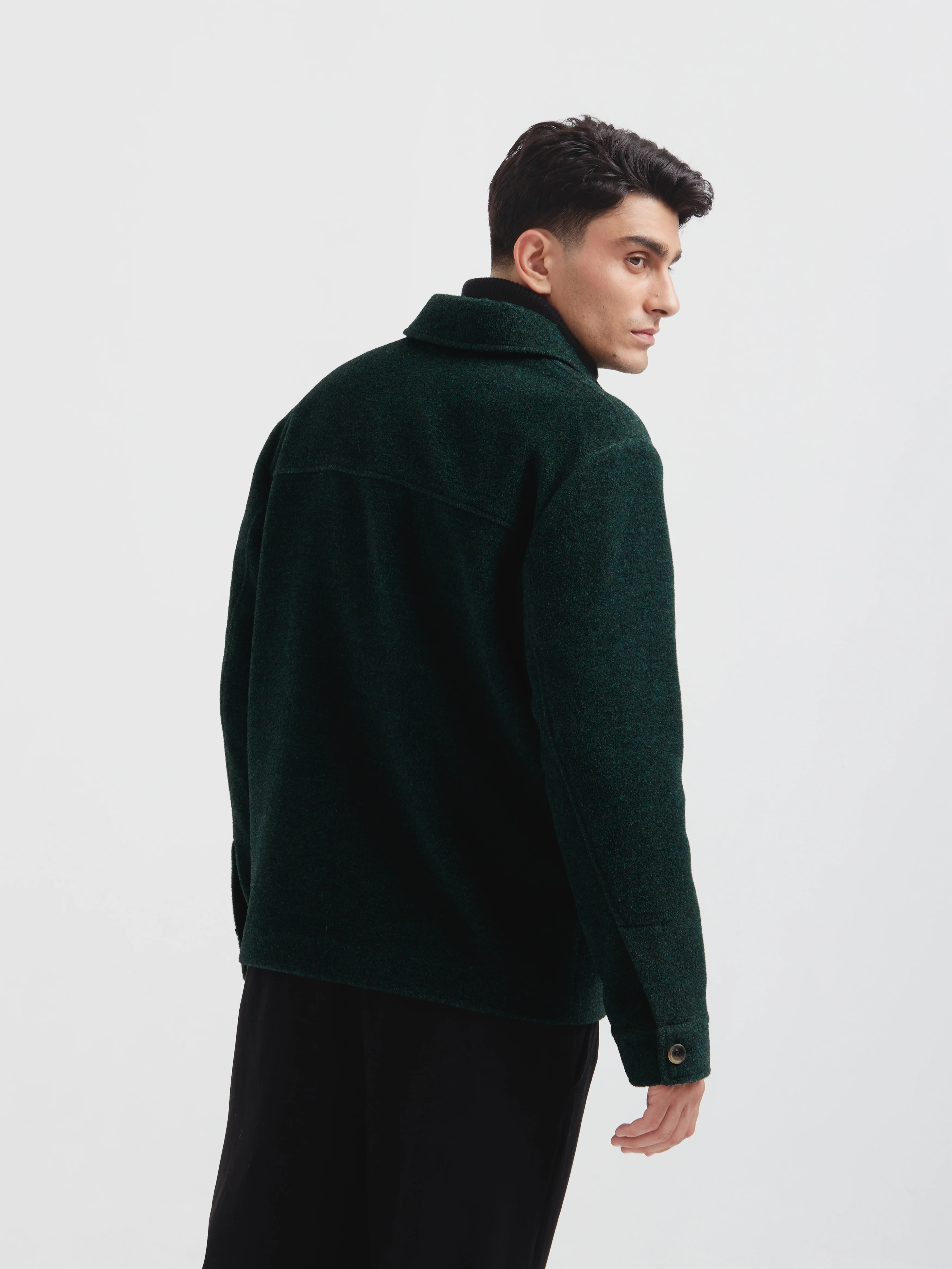 Cris Coat Alpaca Color Green - Image 3
