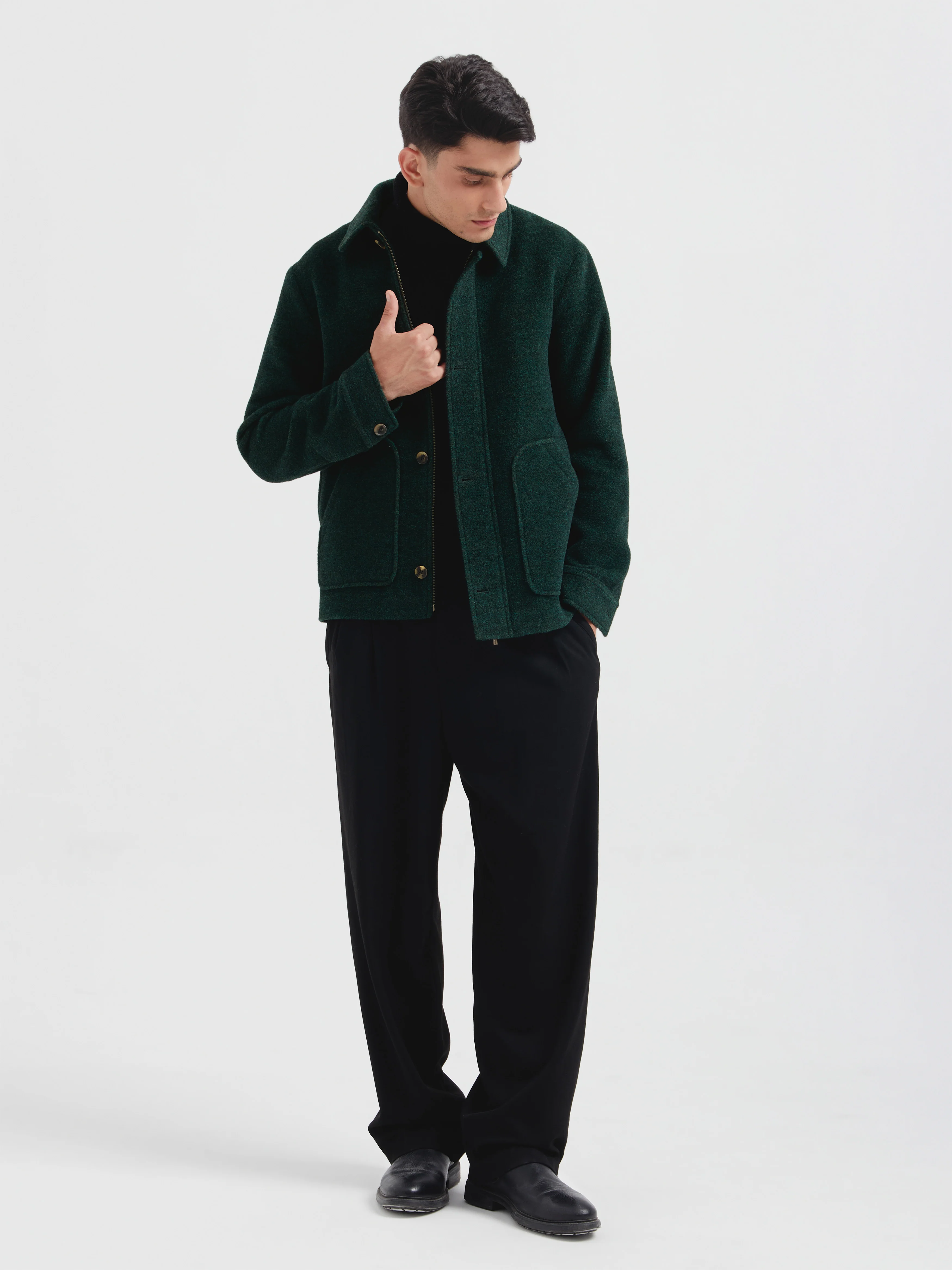 Cris Coat Alpaca Color Green - Image 4