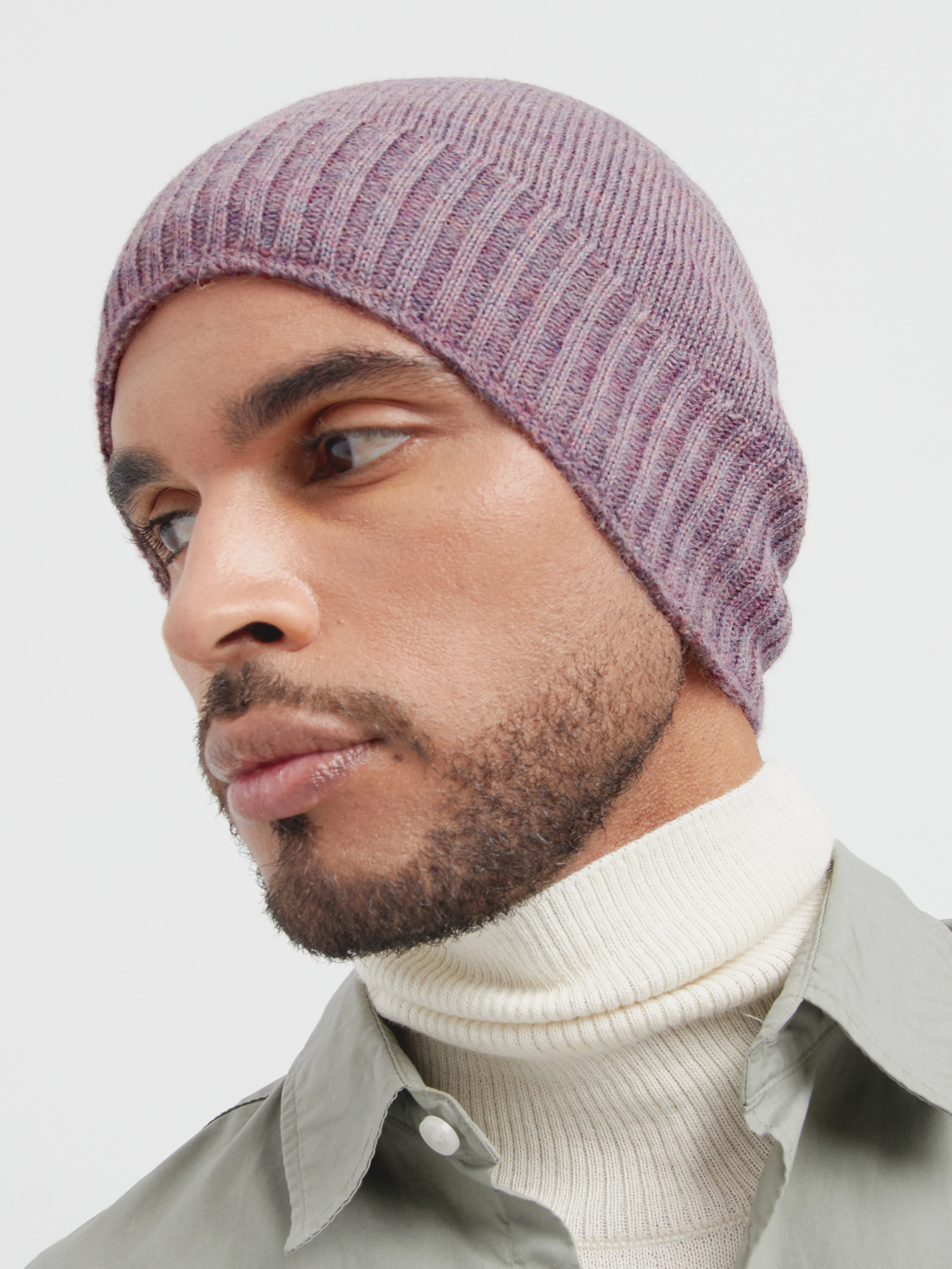 Crush Hat Baby Alpaca Color Purple - Image 2
