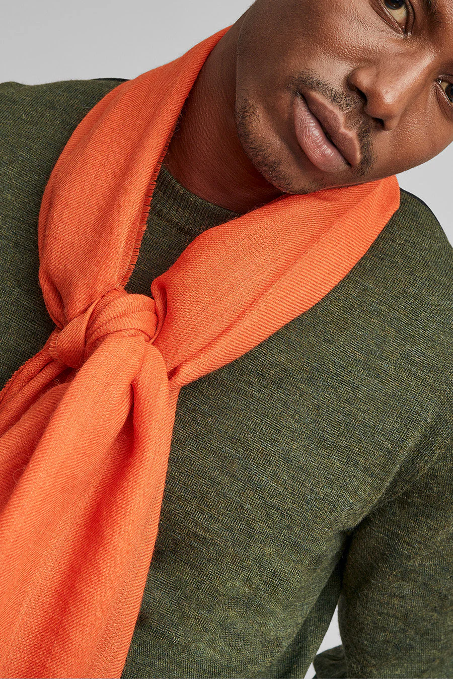 Amareto Shawl Baby Alpaca Color Naranja - Image 5