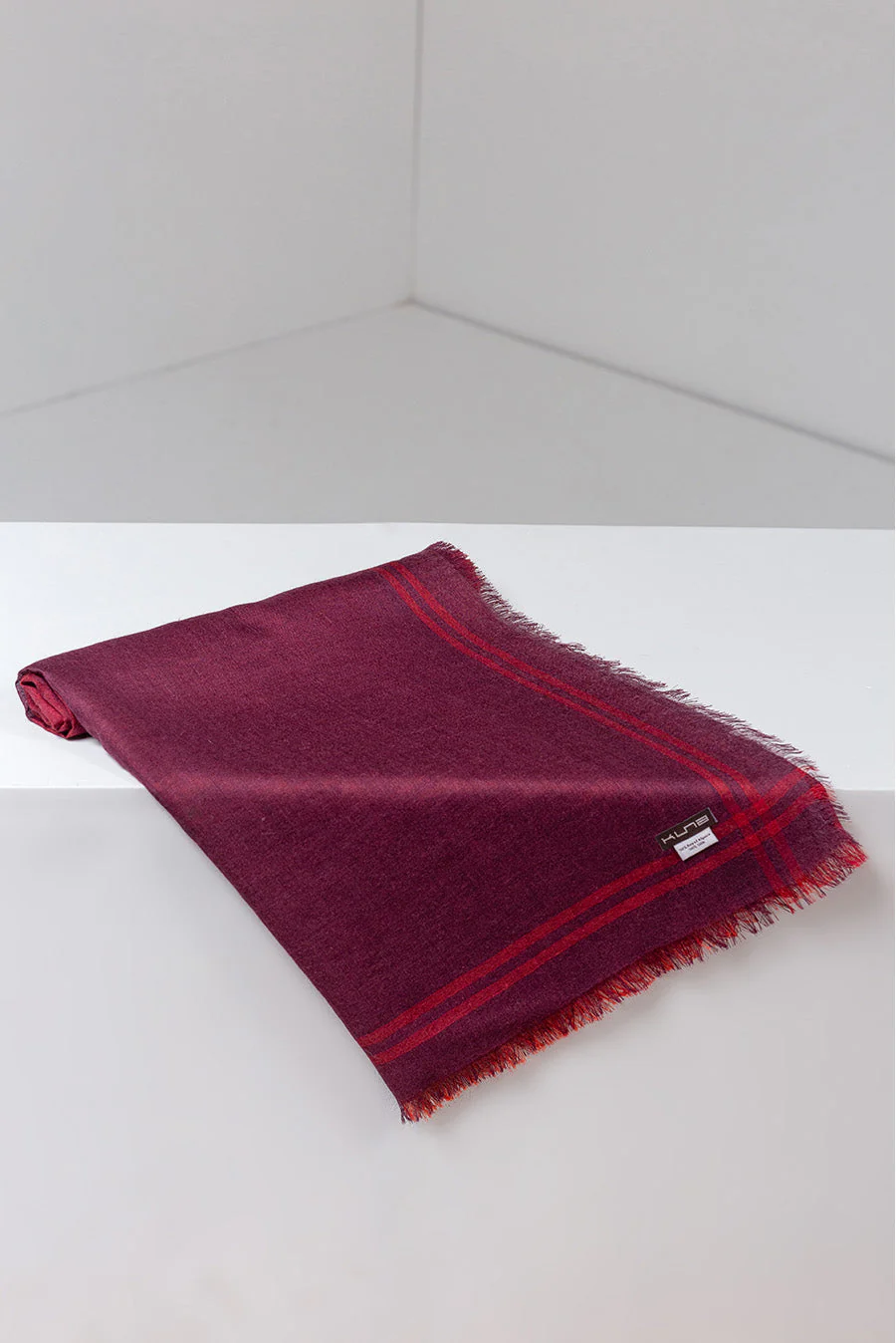 Brigitte -Royal Alpaca & Silk Shawl Royal Alpaca & Silk Color Red - Image 2