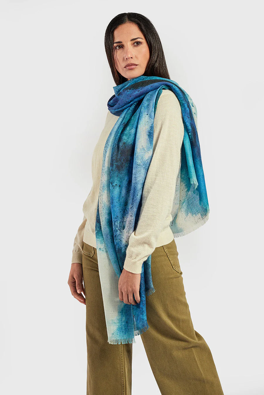 Eterna Danza Marina Shawl Baby Alpaca Color Multicolor - Image 3
